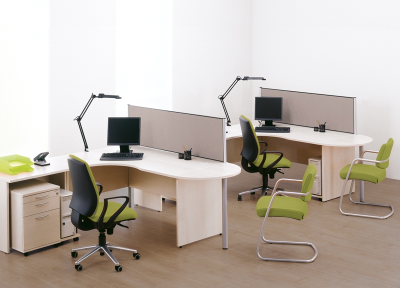 Optima 62.9" Fabric Desk Screen w/Fittings