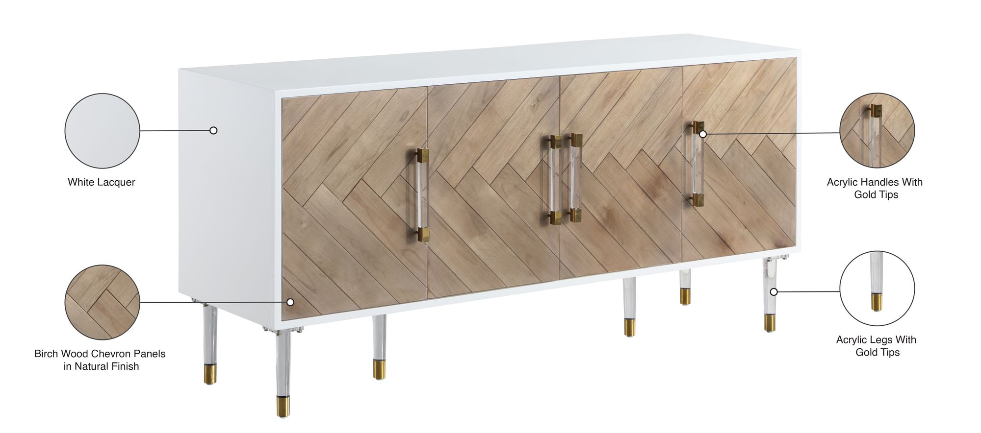 Jive 4-Door Sideboard