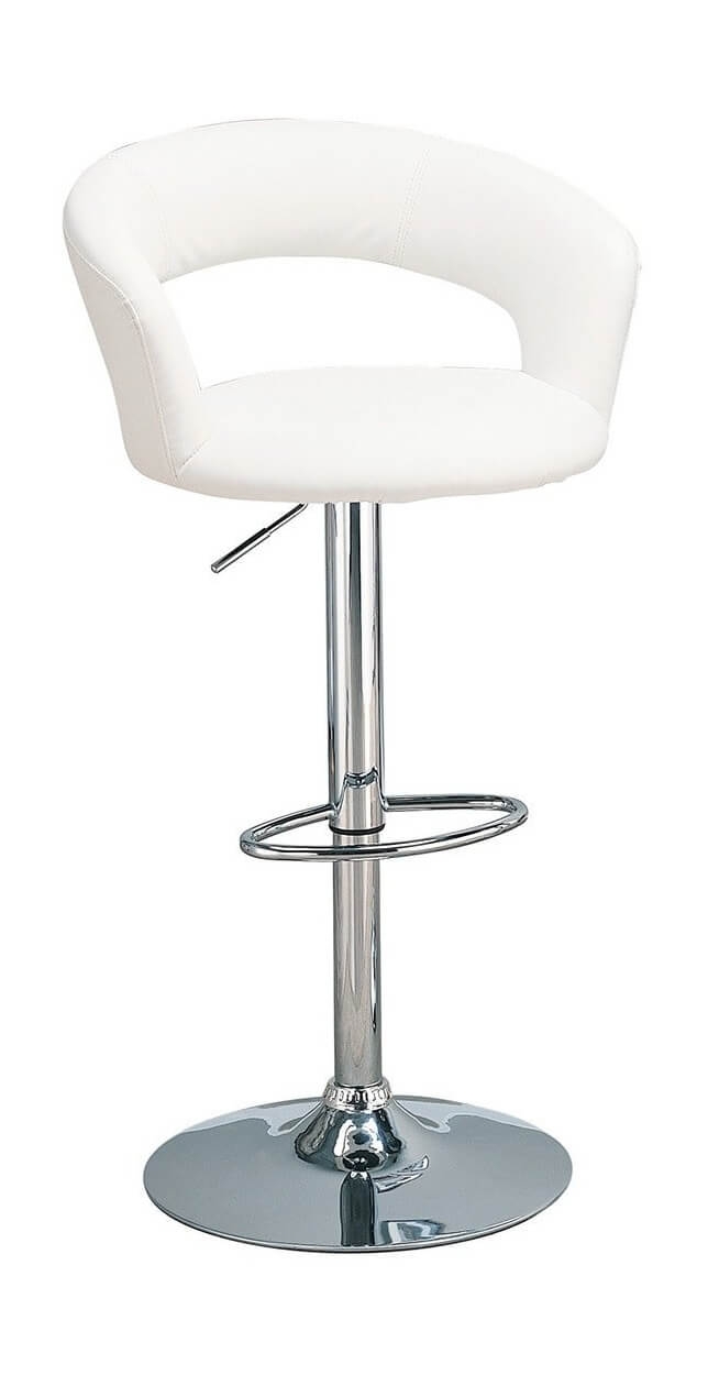 Barraza Adjustable Height Bar Stool with Chrome Base