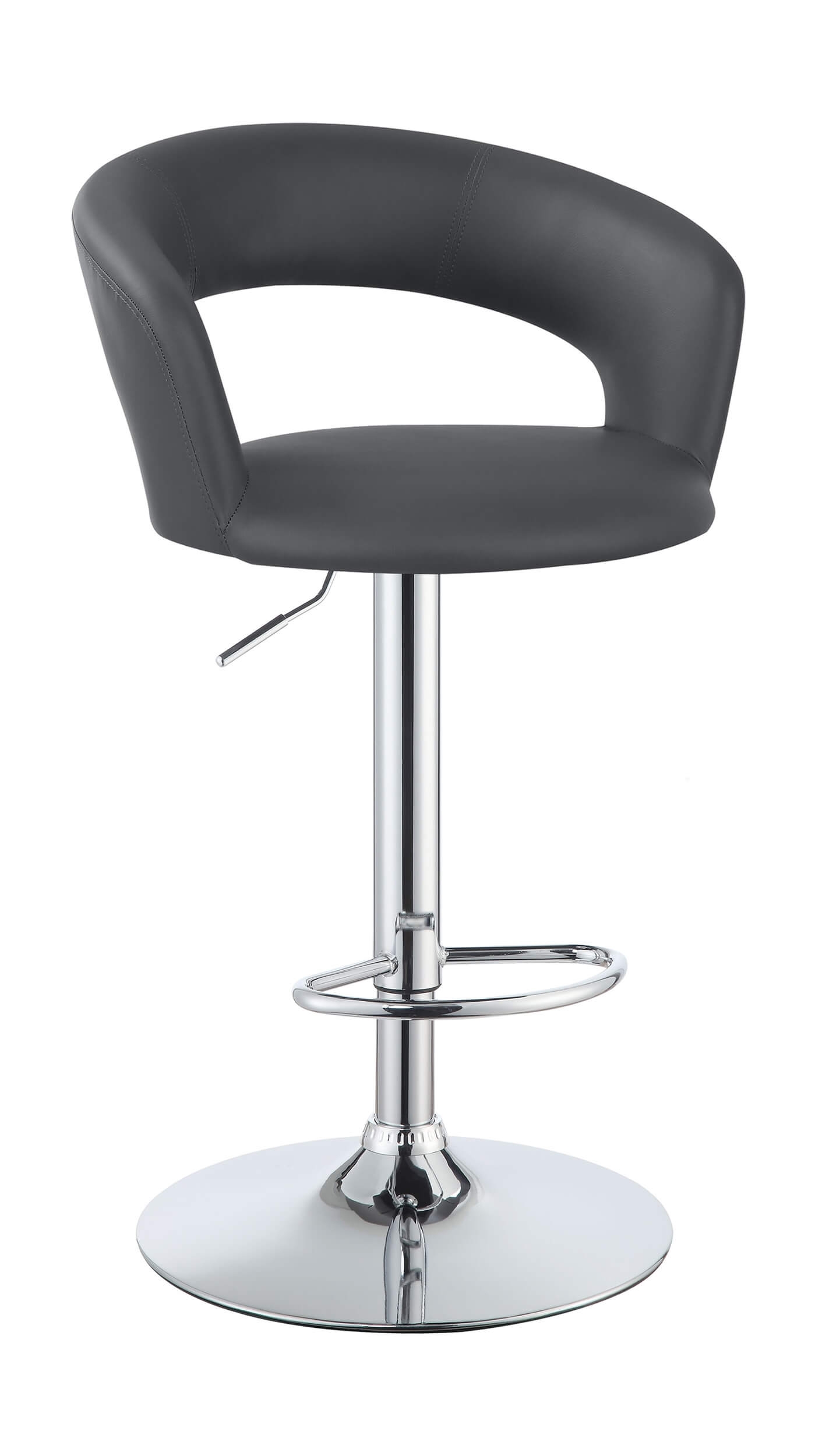 Barraza Adjustable Height Bar Stool with Chrome Base