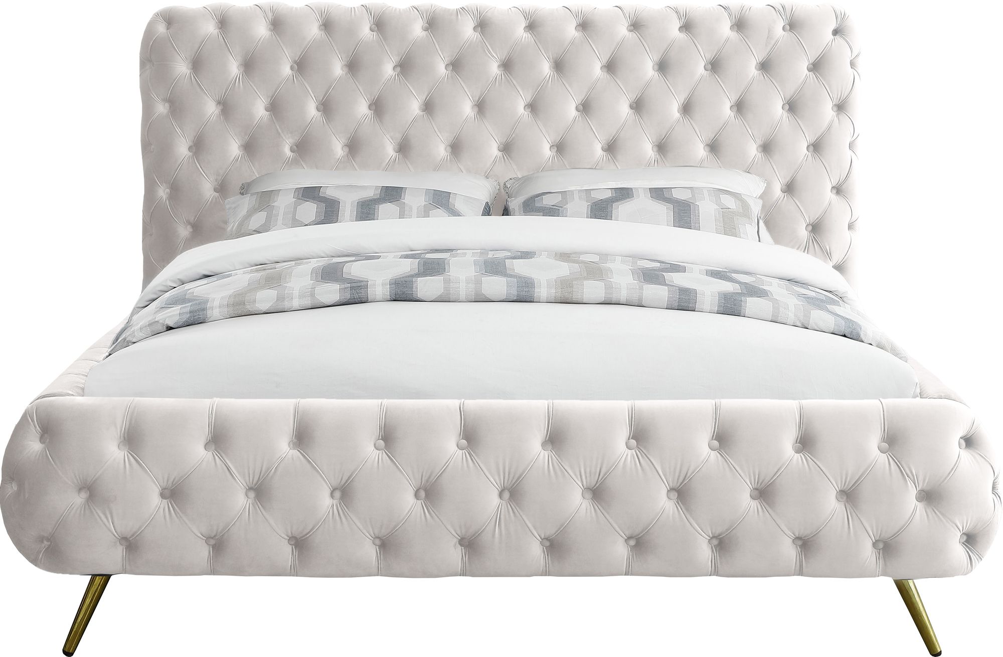 Delano Velvet King Size Bed