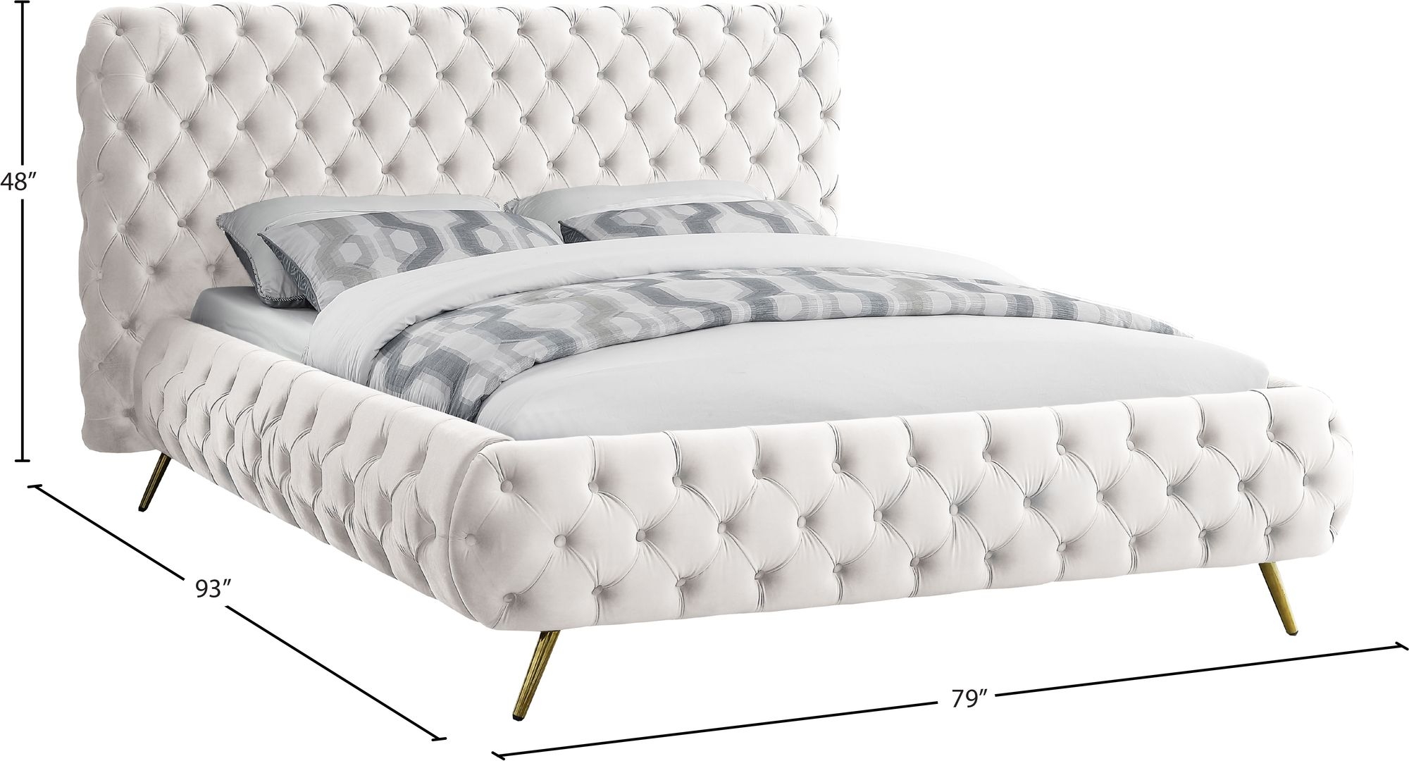 Delano Velvet Bed