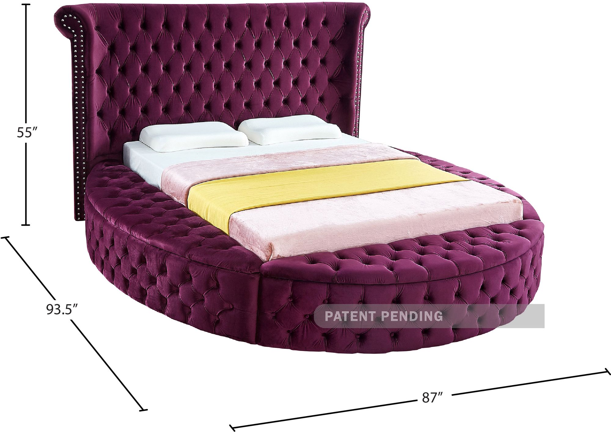 Luxus Velvet Full Size Bed
