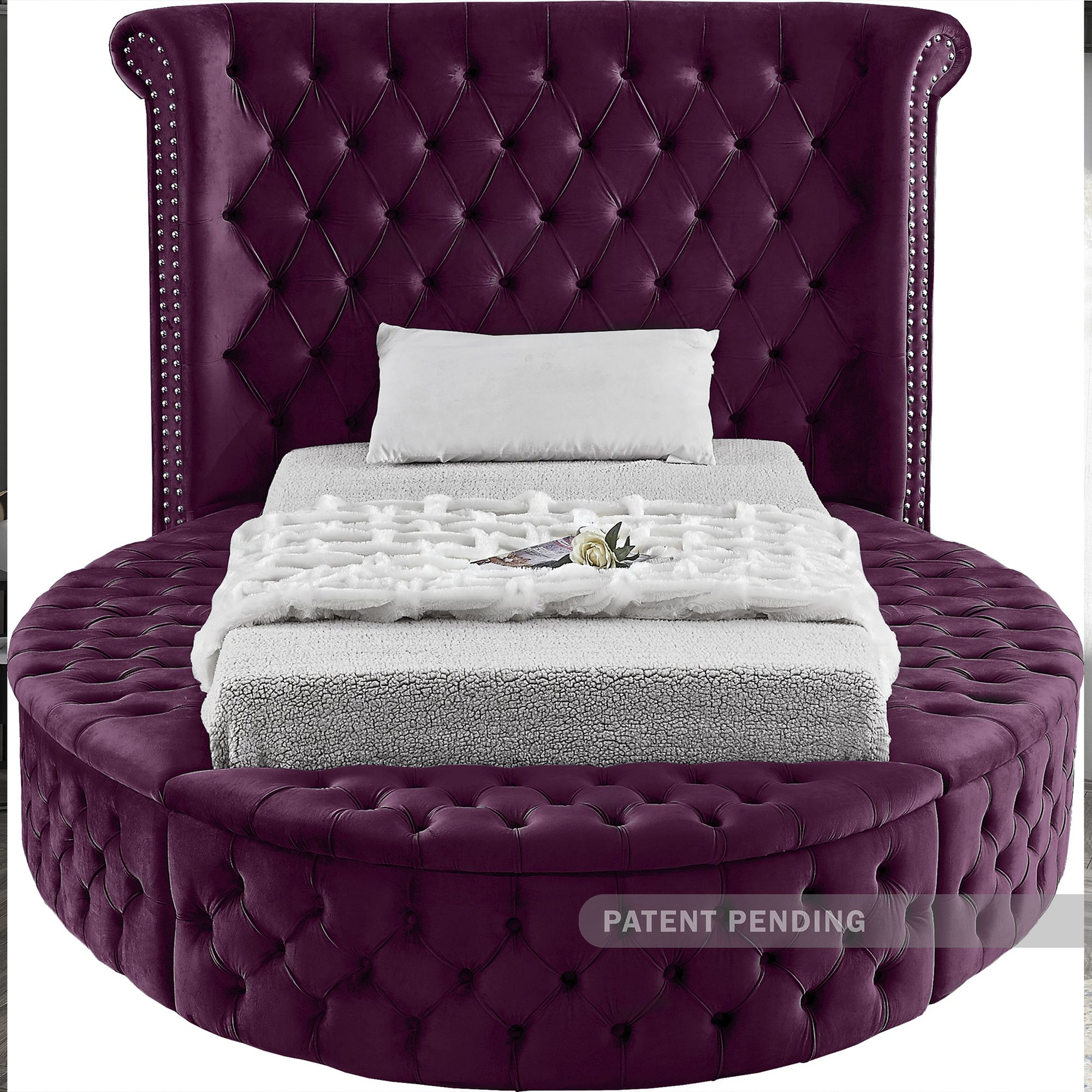 Luxus Velvet Twin Size Bed