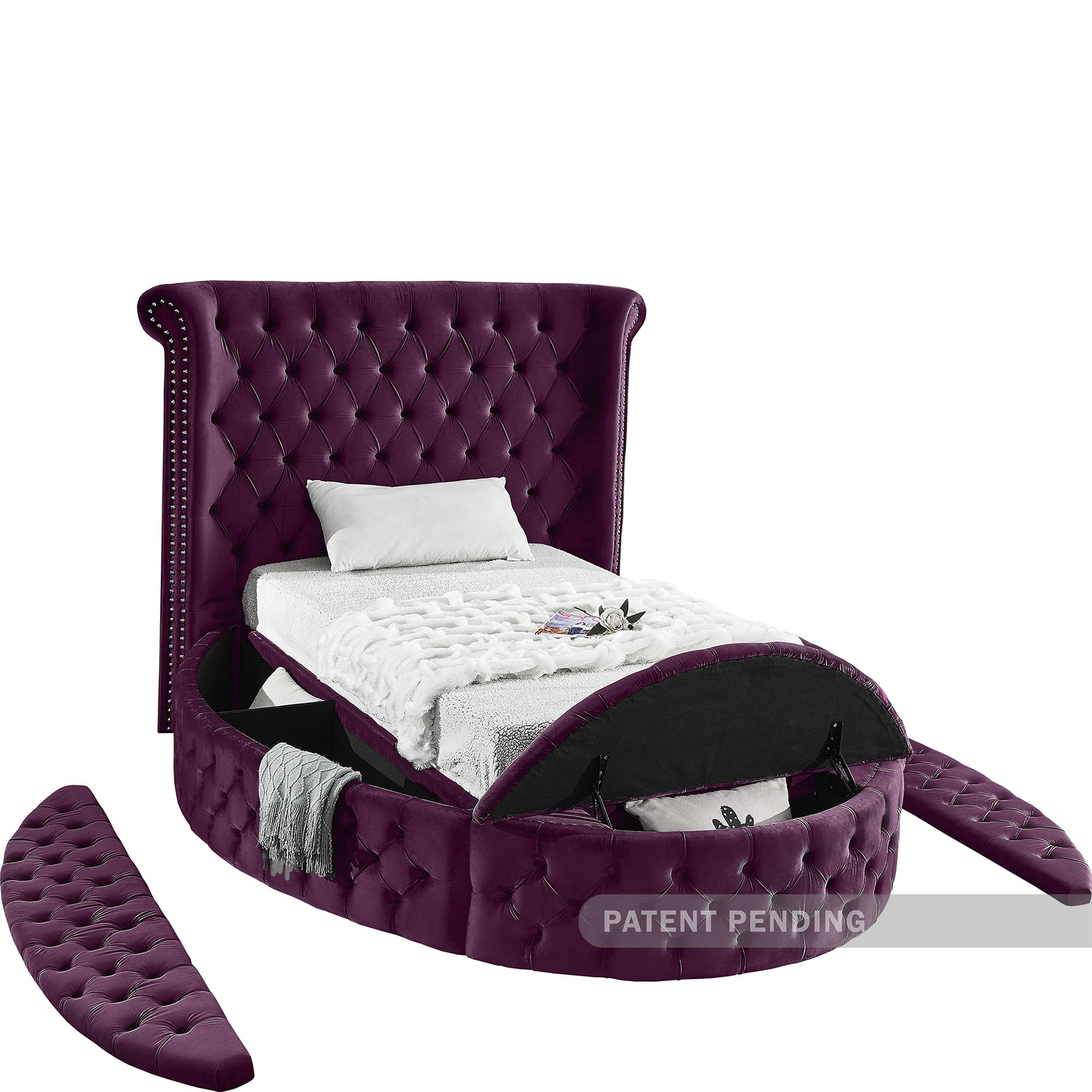 Luxus Velvet Twin Size Bed