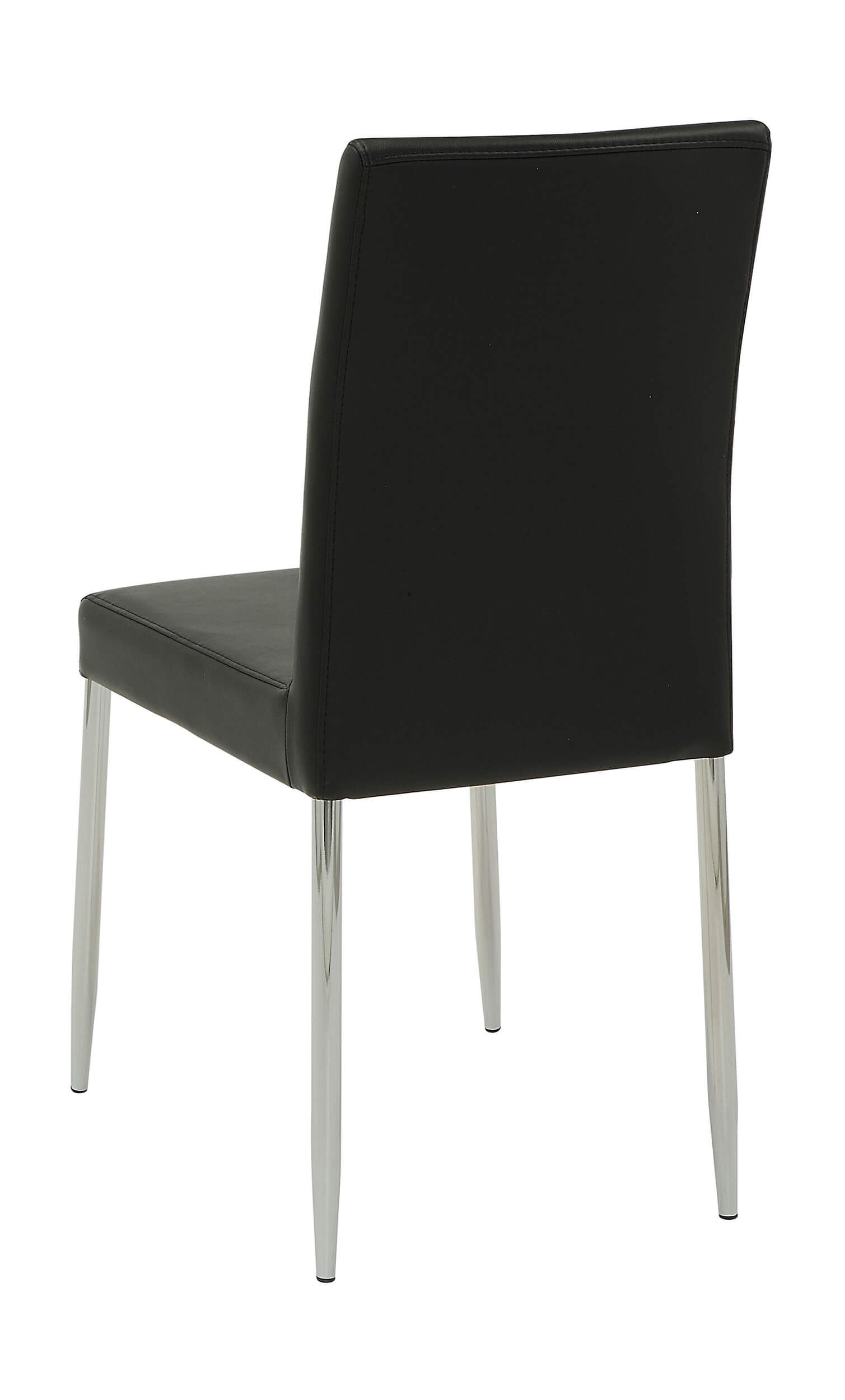 Maston Leatherette Dining Chair with Chrome Legs