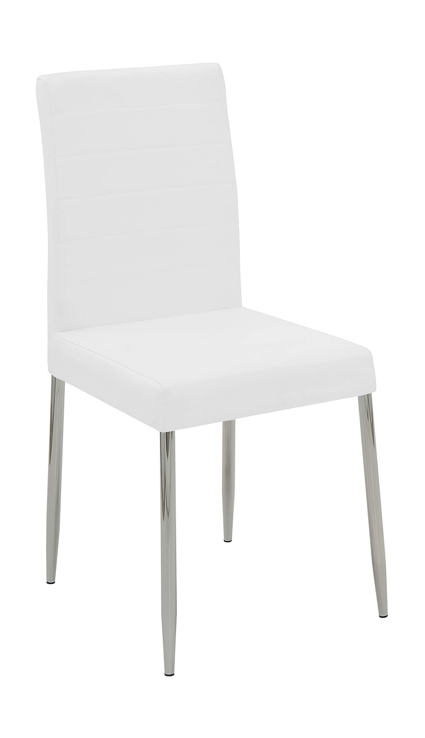 Maston Leatherette Dining Chair with Chrome Legs
