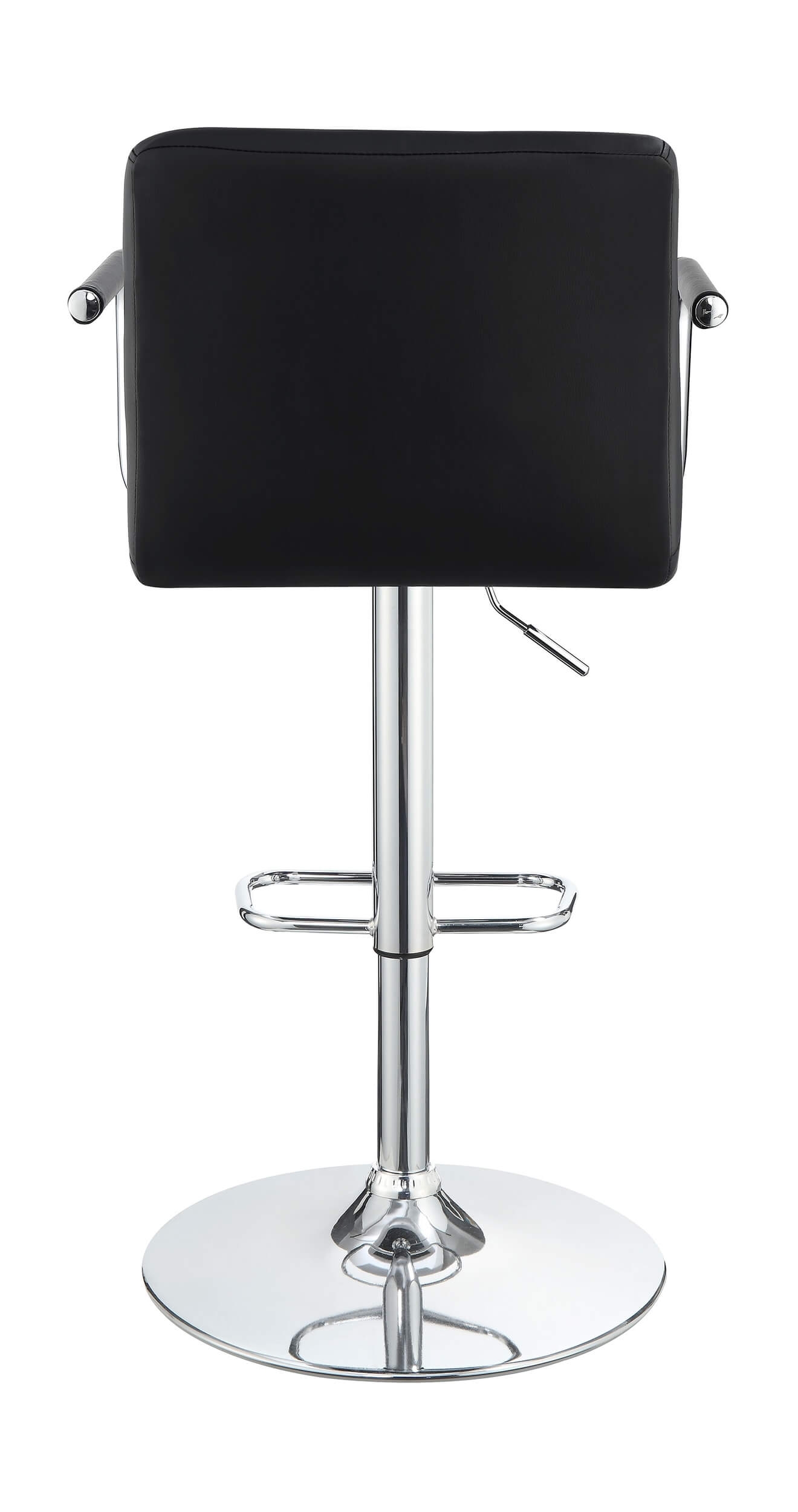 Palomar Leatherette Bar Stool with Adjustable Chrome Base