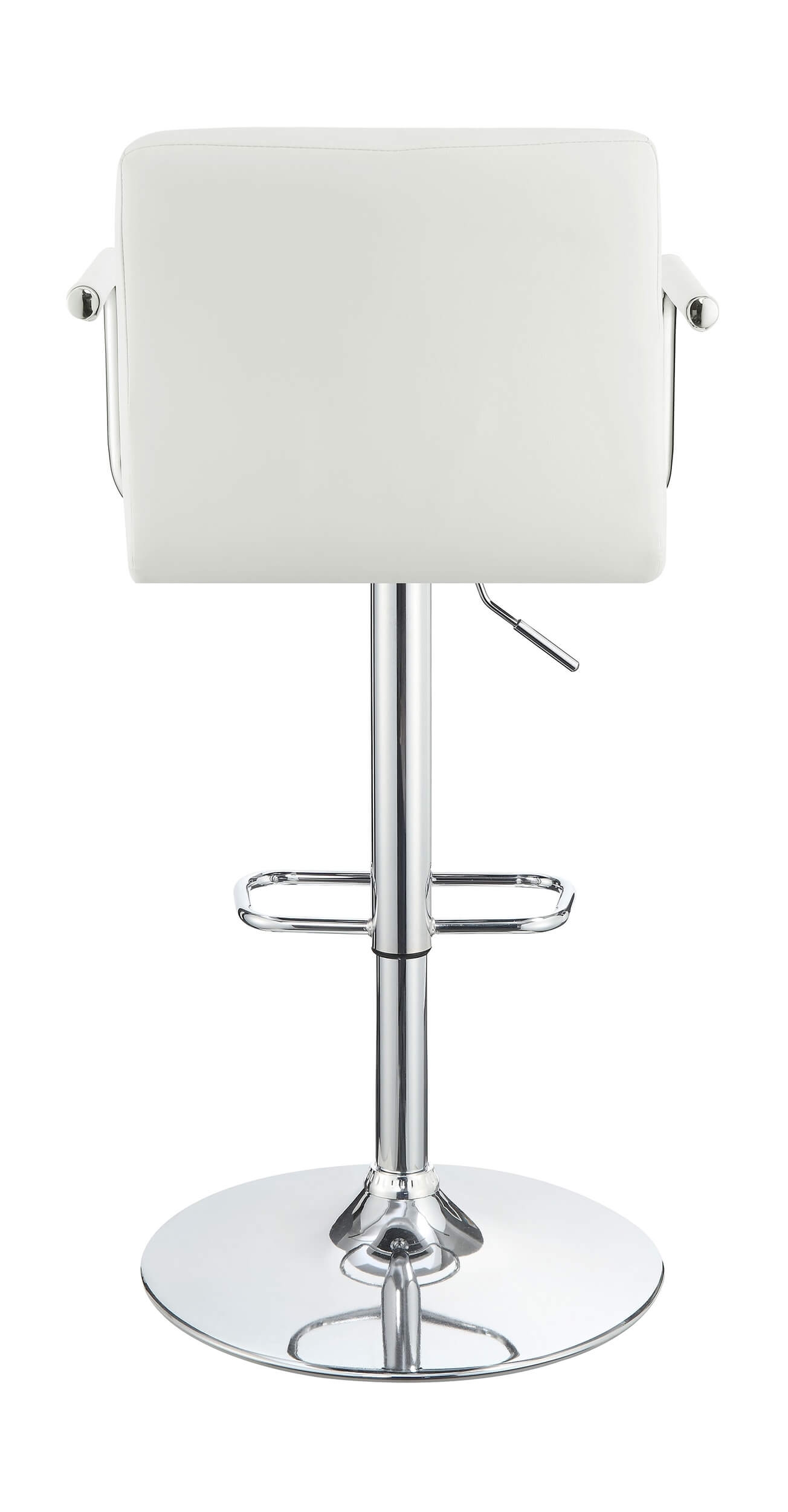 Palomar Leatherette Bar Stool with Adjustable Chrome Base