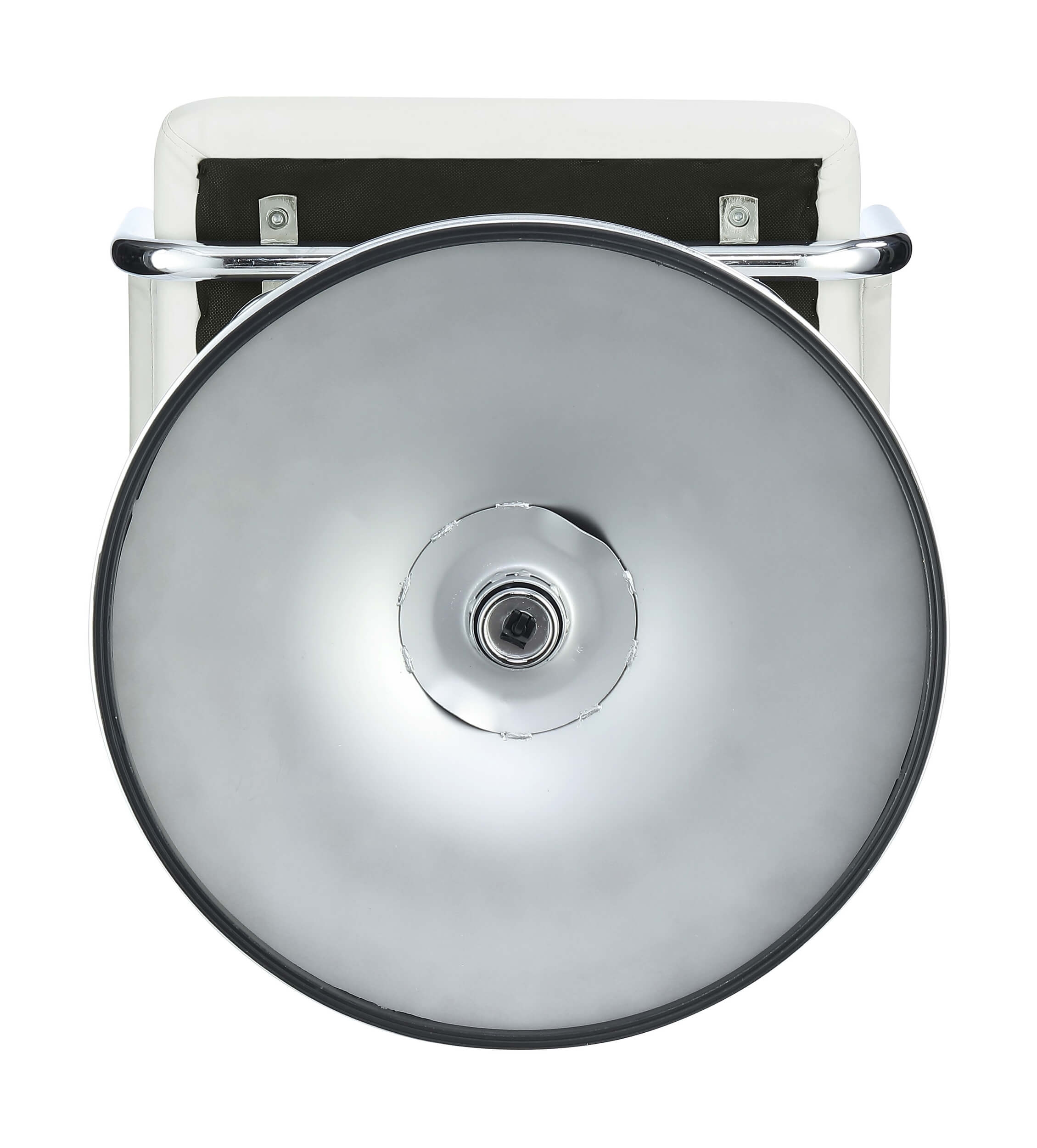 Palomar Leatherette Bar Stool with Adjustable Chrome Base