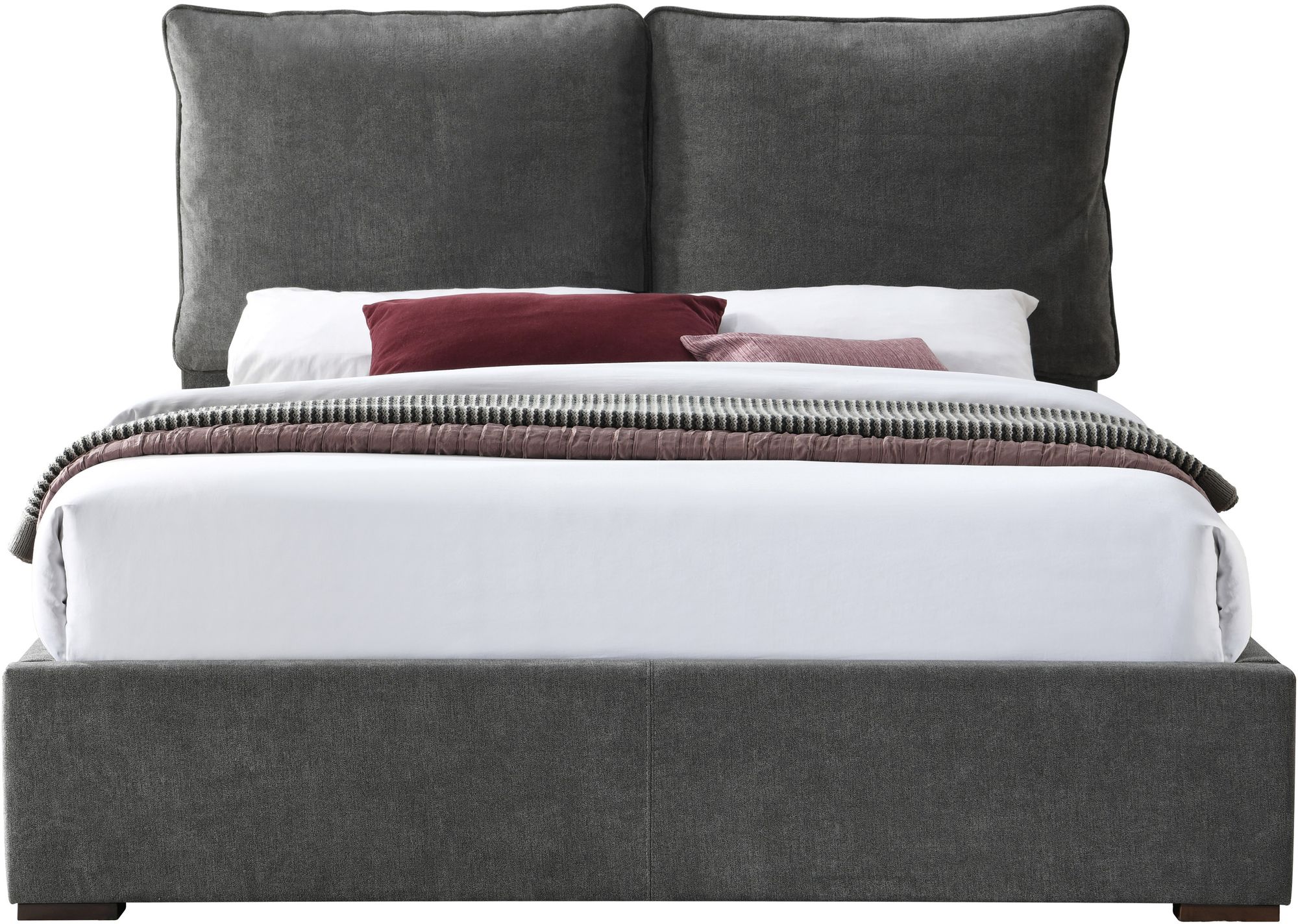 Misha Polyester Fabric King Size Bed