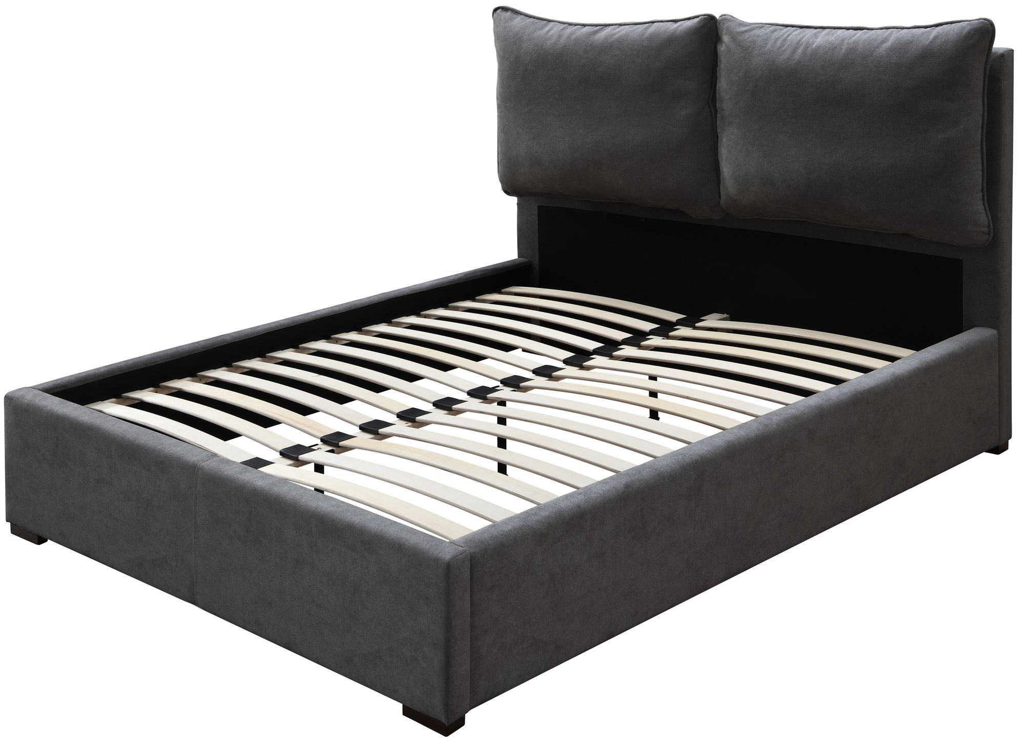 Misha Polyester Fabric King Size Bed