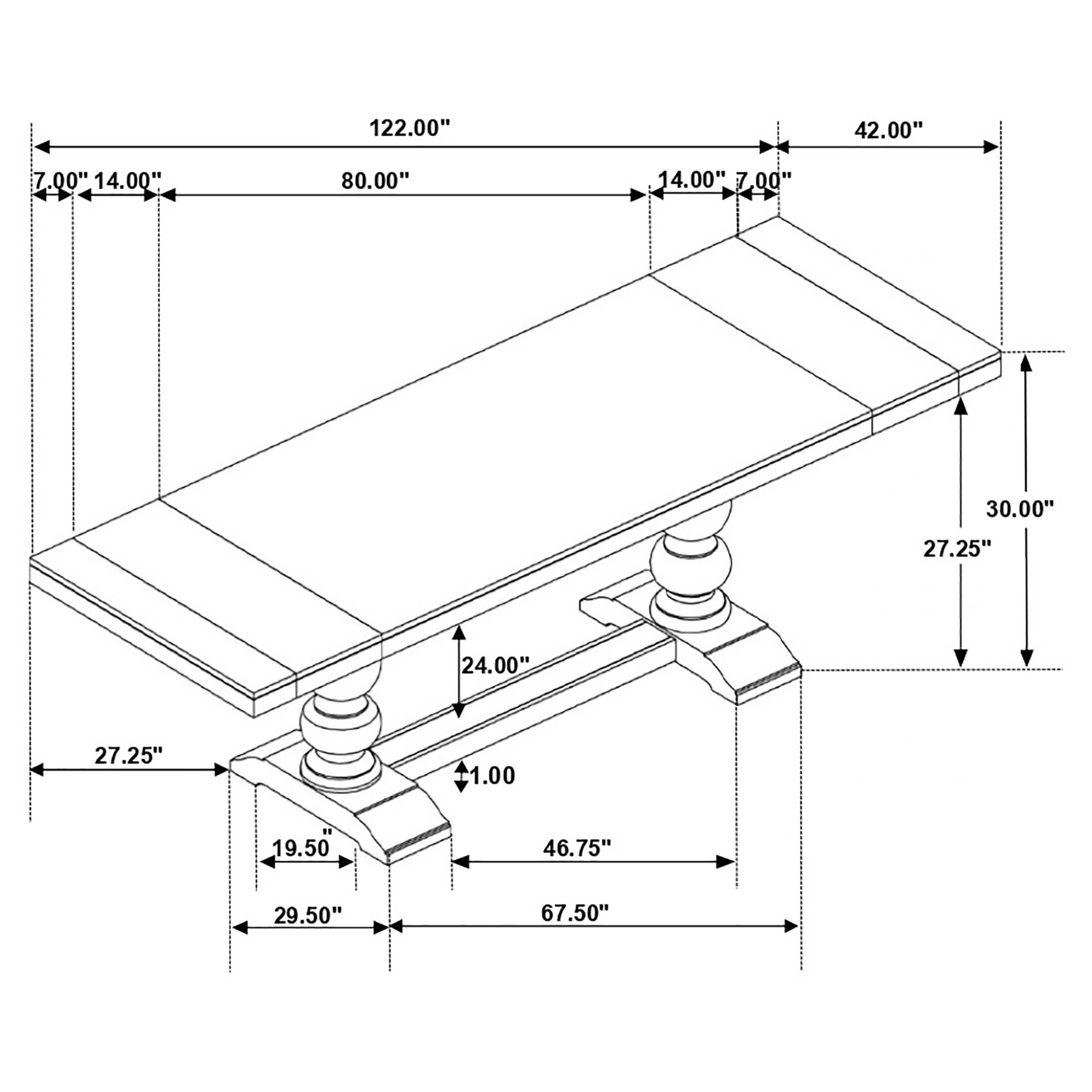 Phelps Wood/Wood Veneer Rectangular Dining Table