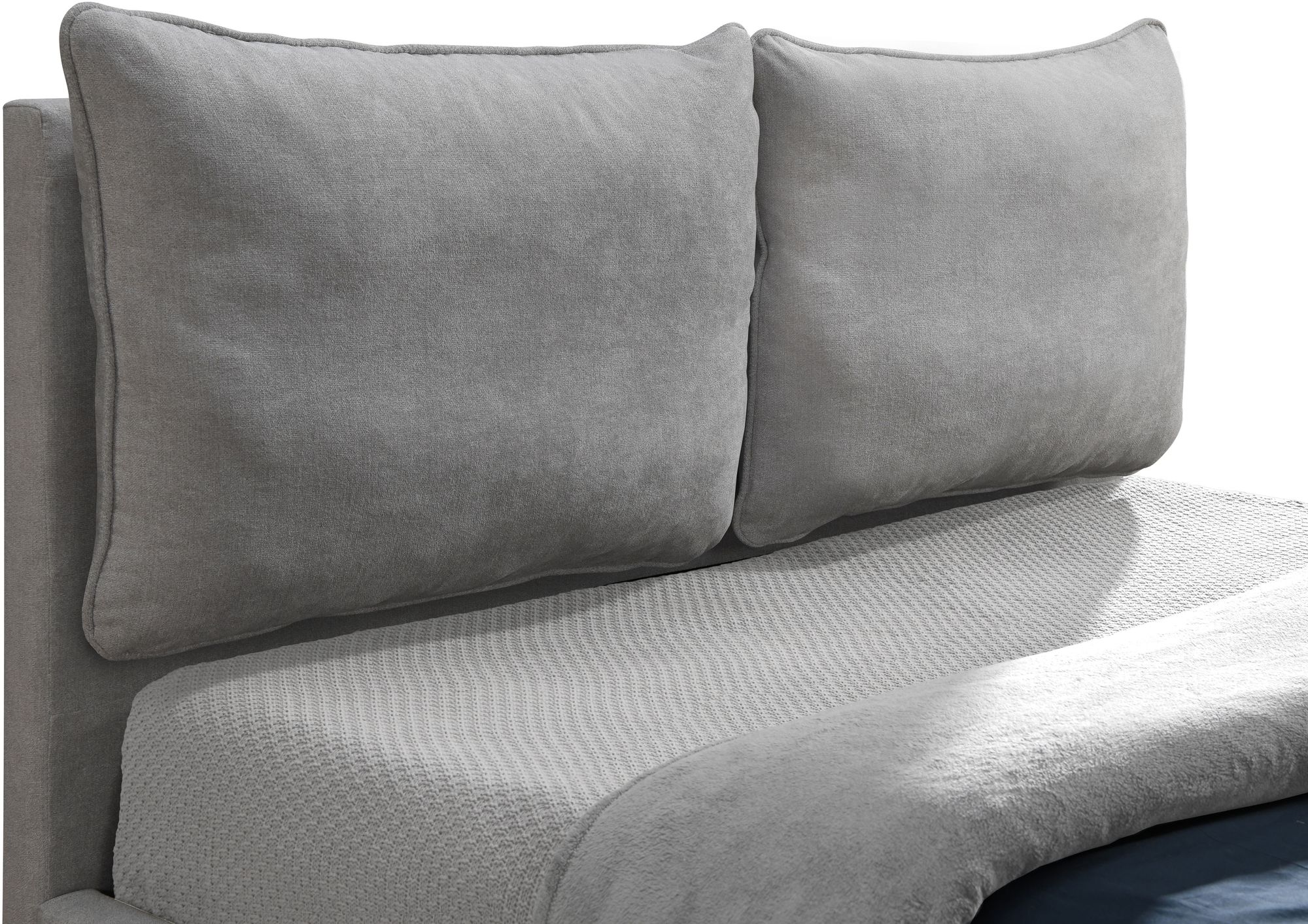 Misha Polyester Fabric King Size Bed
