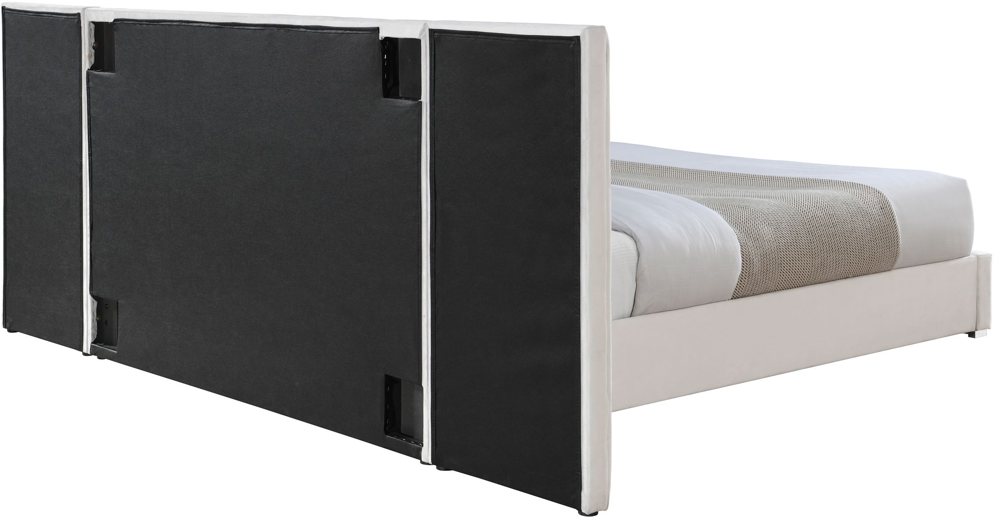 Pablo Velvet King Size Bed