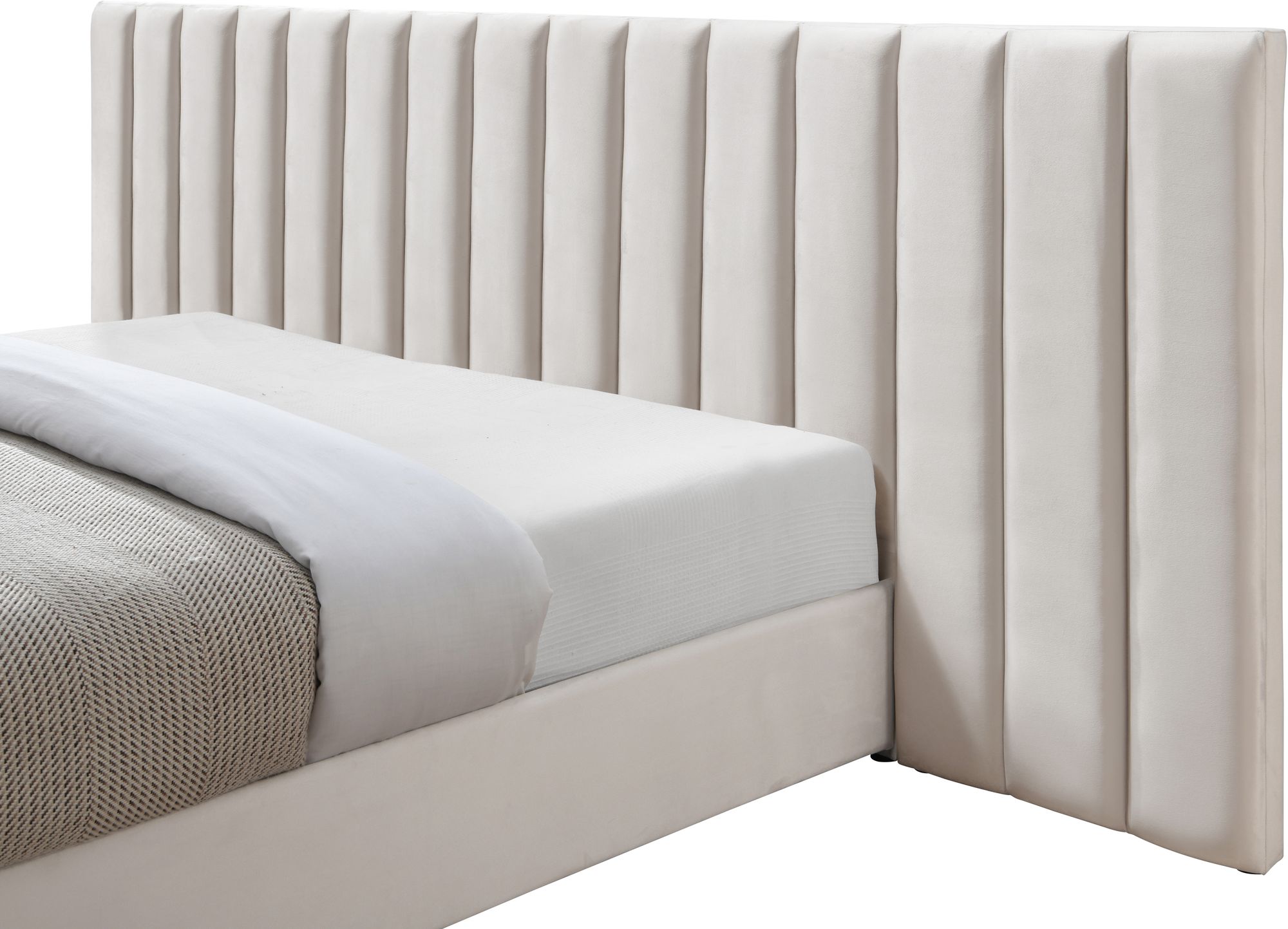 Pablo Velvet King Size Bed