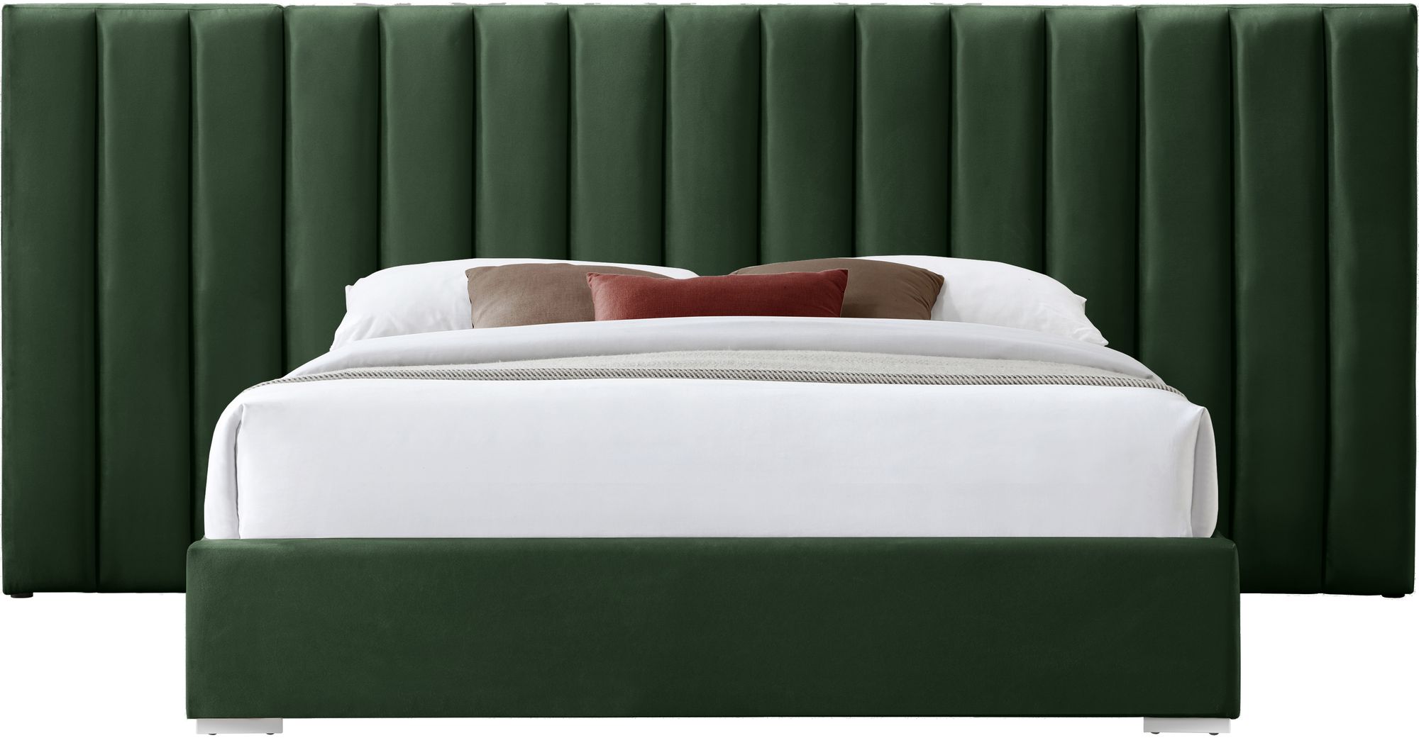 Pablo Velvet King Size Bed