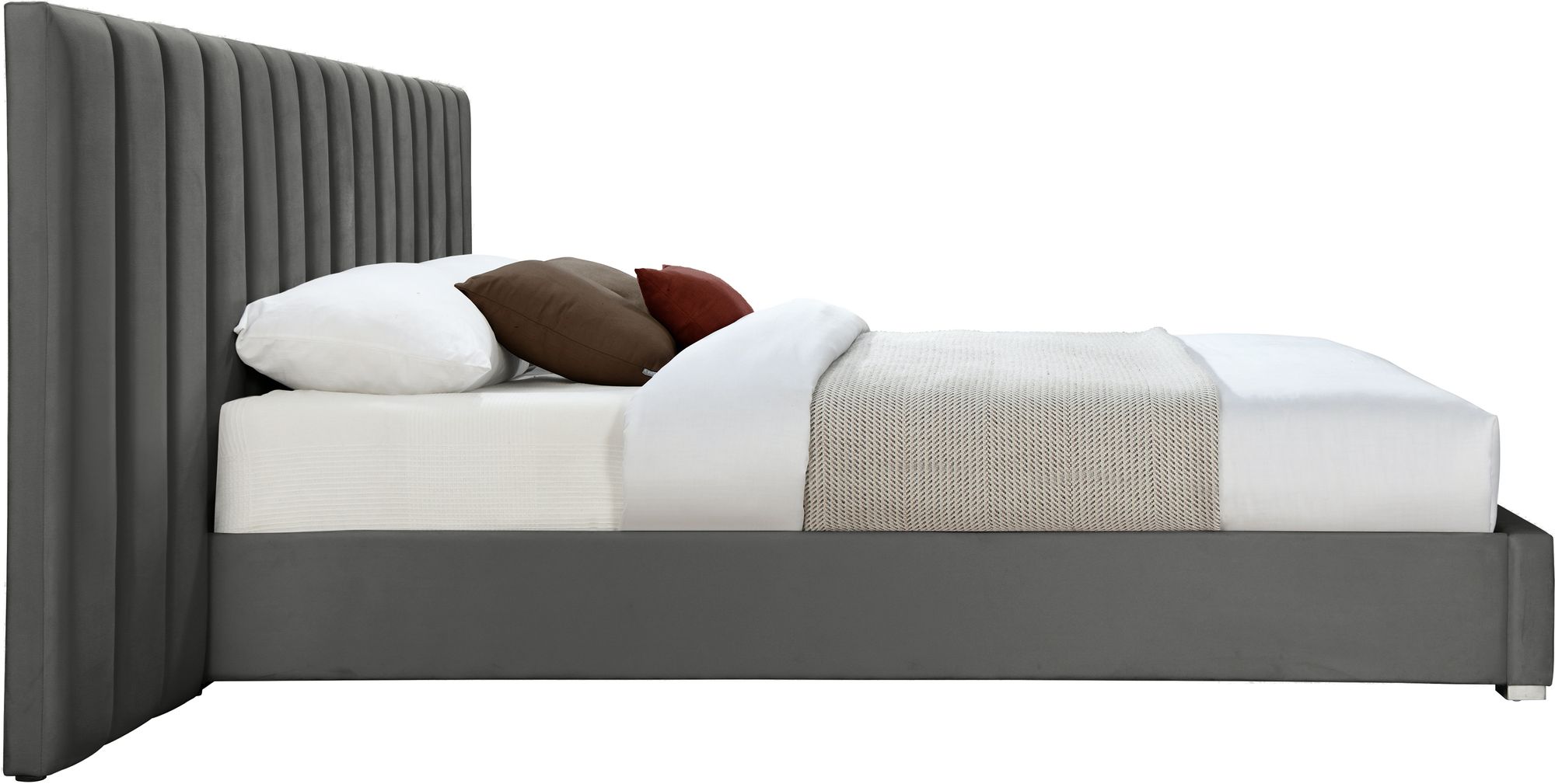 Pablo Velvet King Size Bed