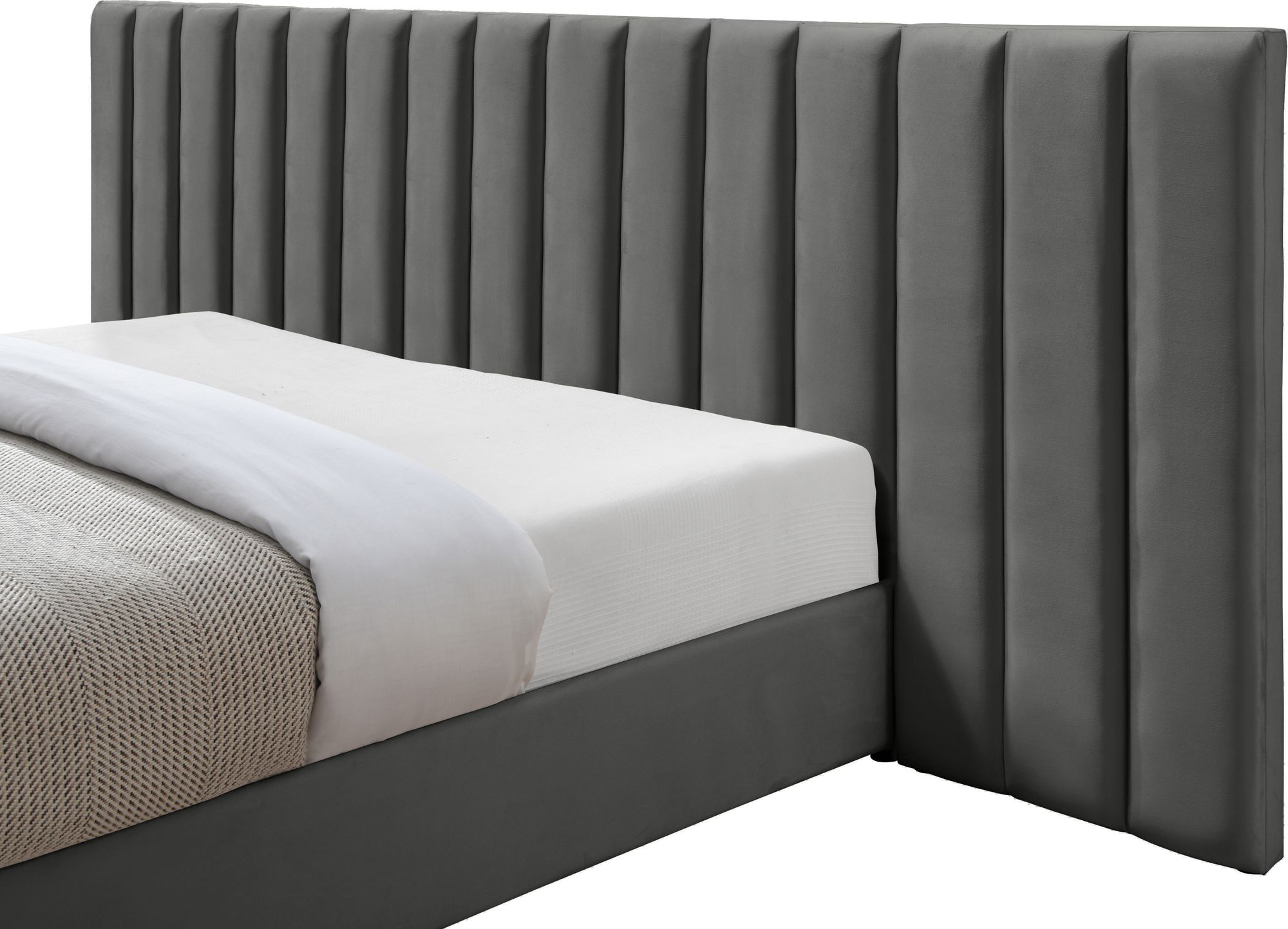 Pablo Velvet King Size Bed