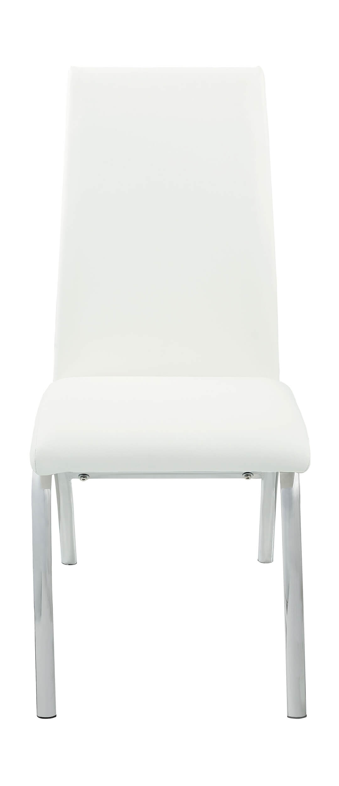 Bishop Leatherette Side Chairs with Chrome Base