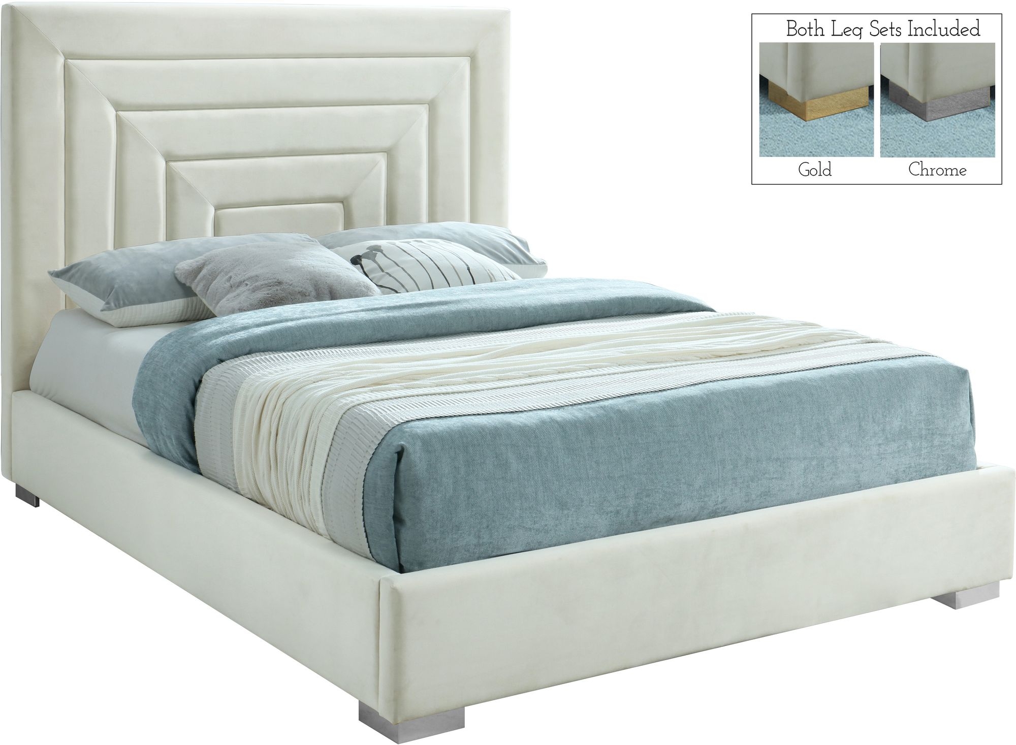 Nora Velvet Bed