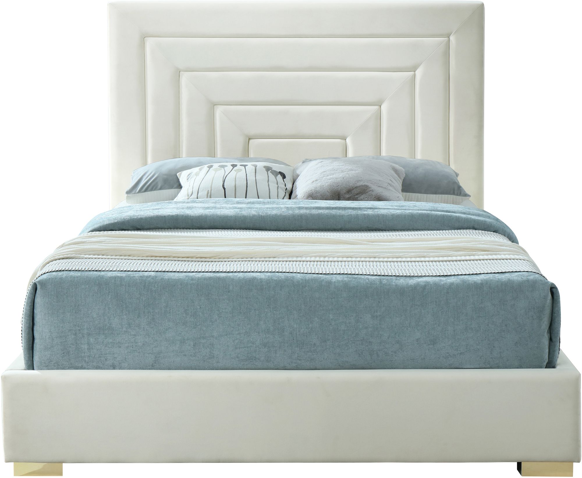 Nora Velvet Queen Size Bed