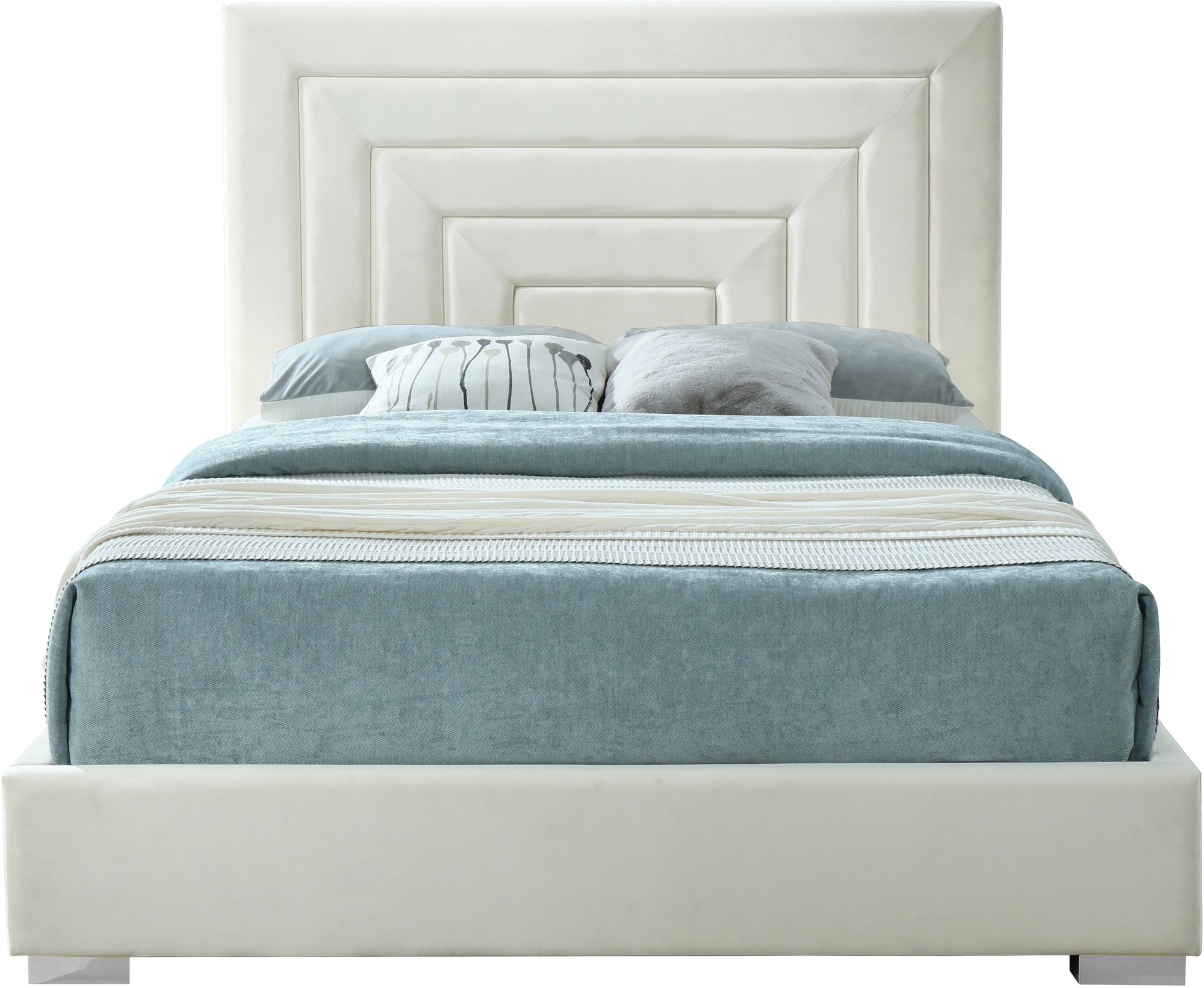 Nora Velvet Queen Size Bed
