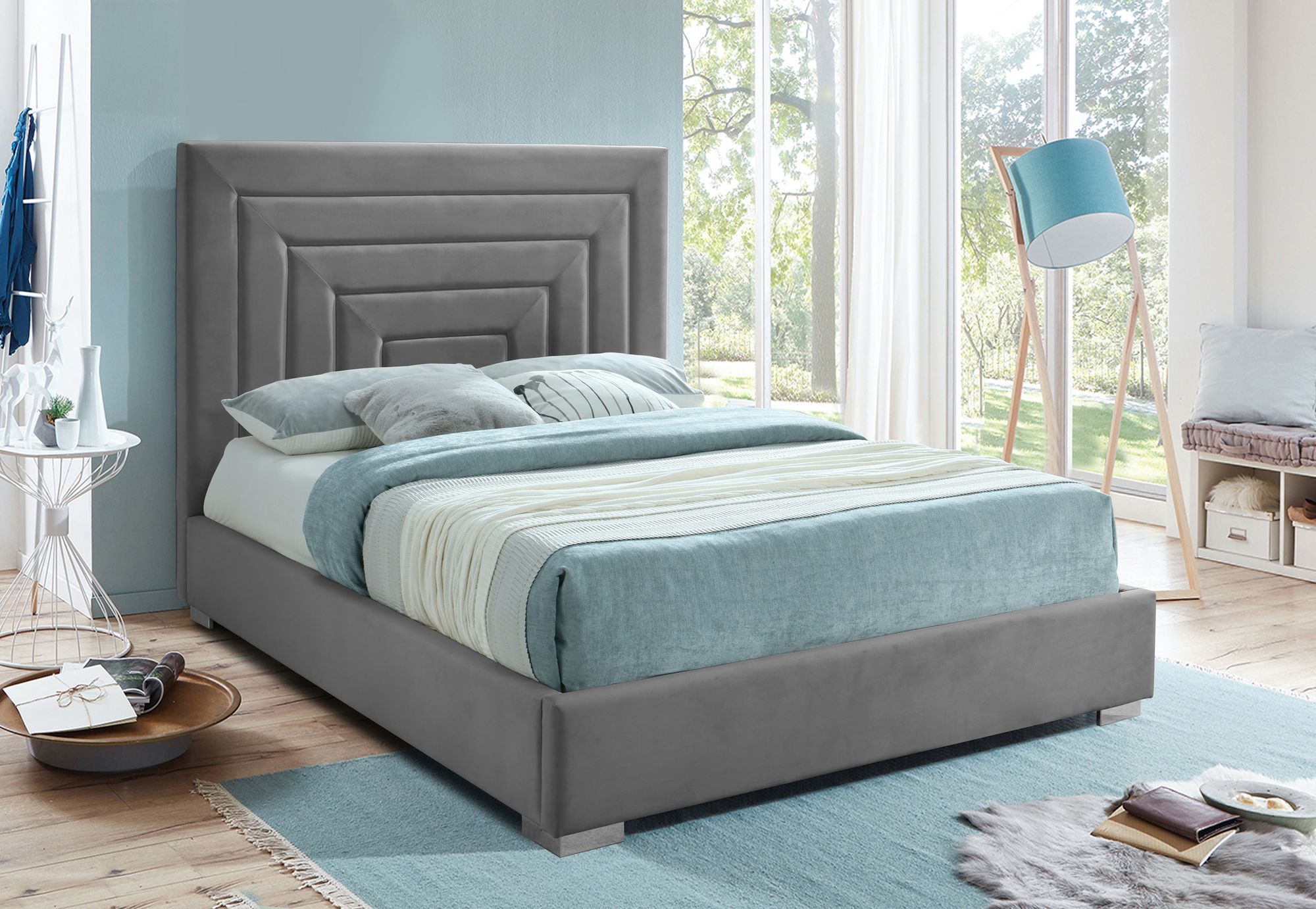 Nora Velvet Full Size Bed