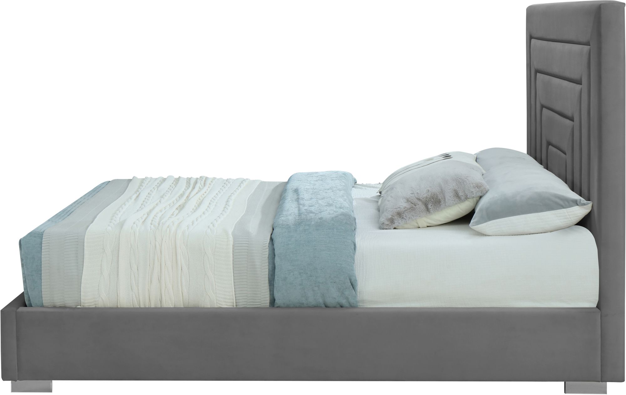 Nora Velvet King Size Bed