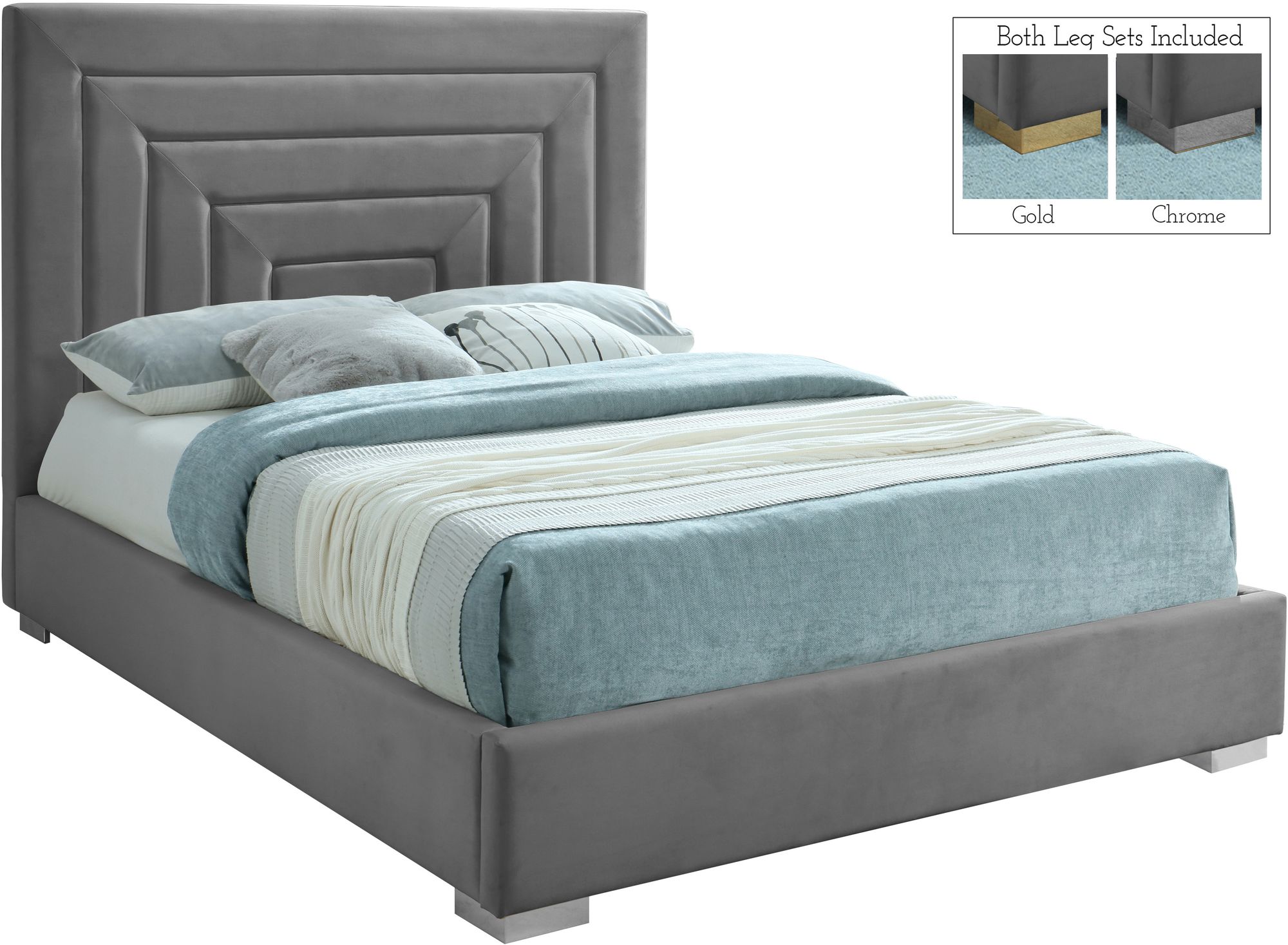 Nora Velvet Bed