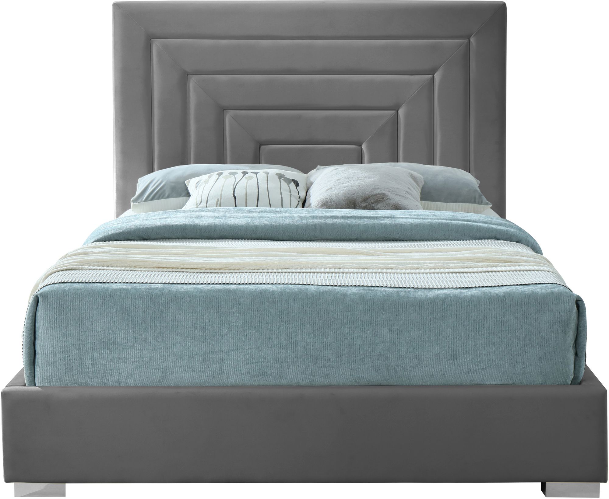 Nora Velvet Queen Size Bed