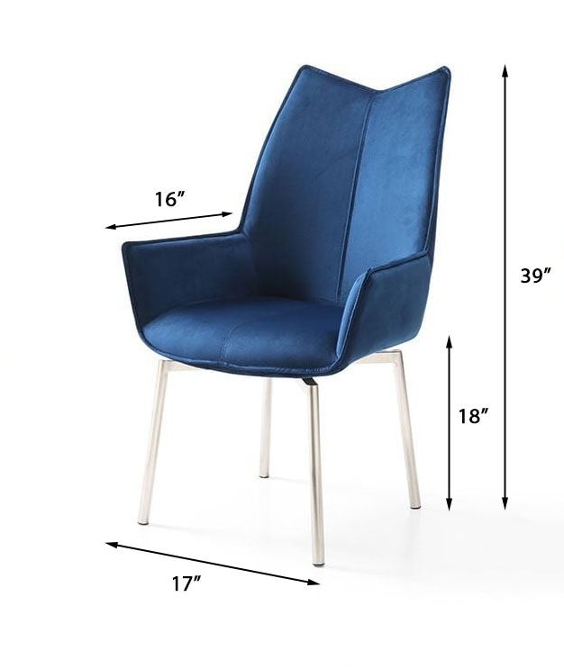 1218 Fabric Swivel Dining Chair