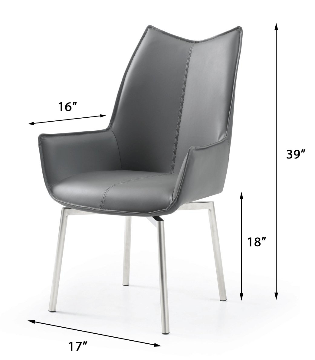 1218 PU Swivel Dining Chair