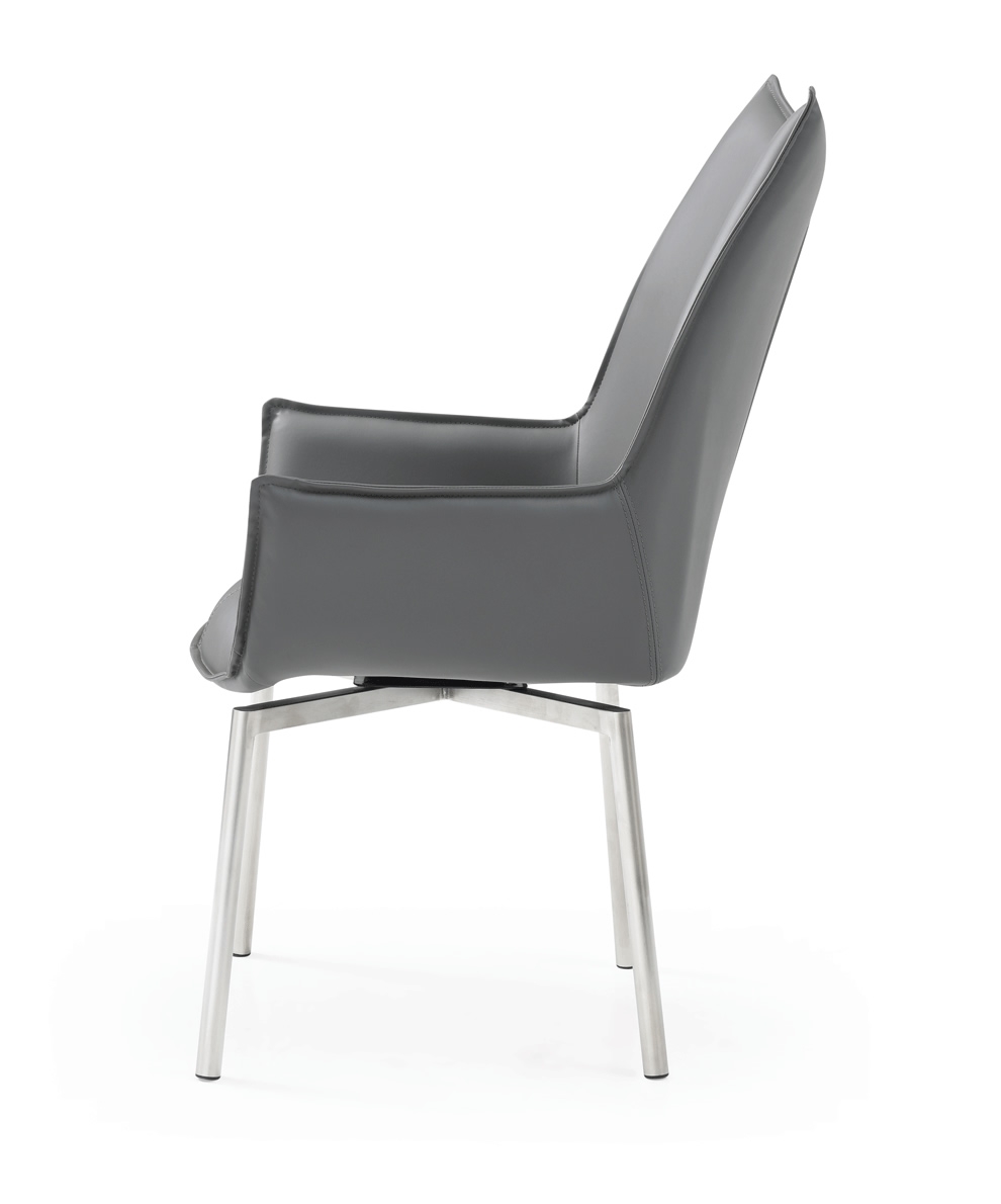 1218 PU Swivel Dining Chair