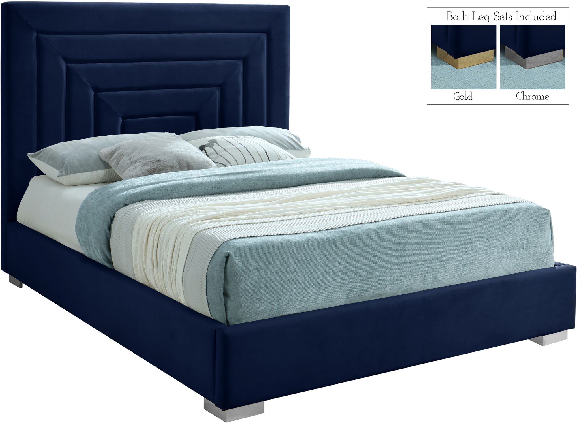 Nora Velvet Full Size Bed