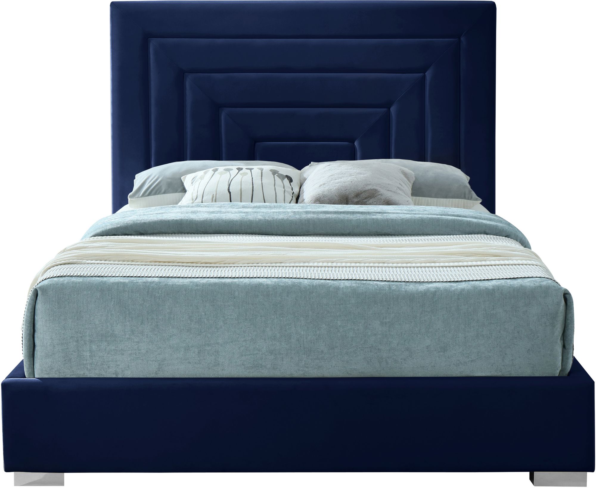 Nora Velvet King Size Bed