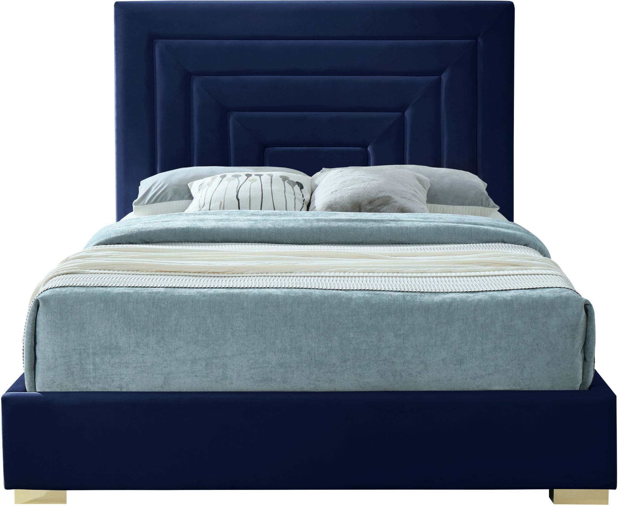 Nora Velvet Queen Size Bed