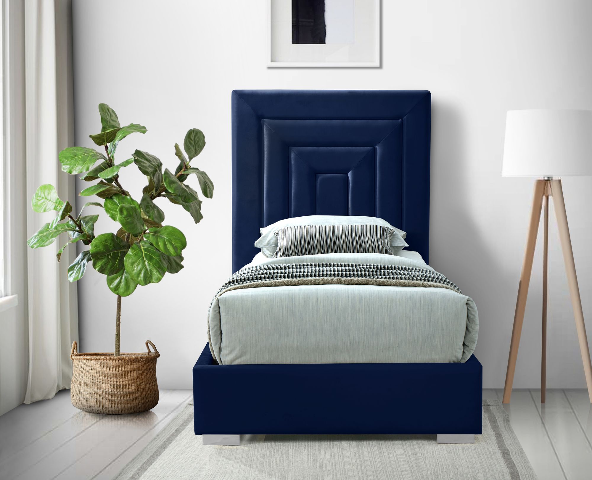 Nora Velvet Twin Size Bed