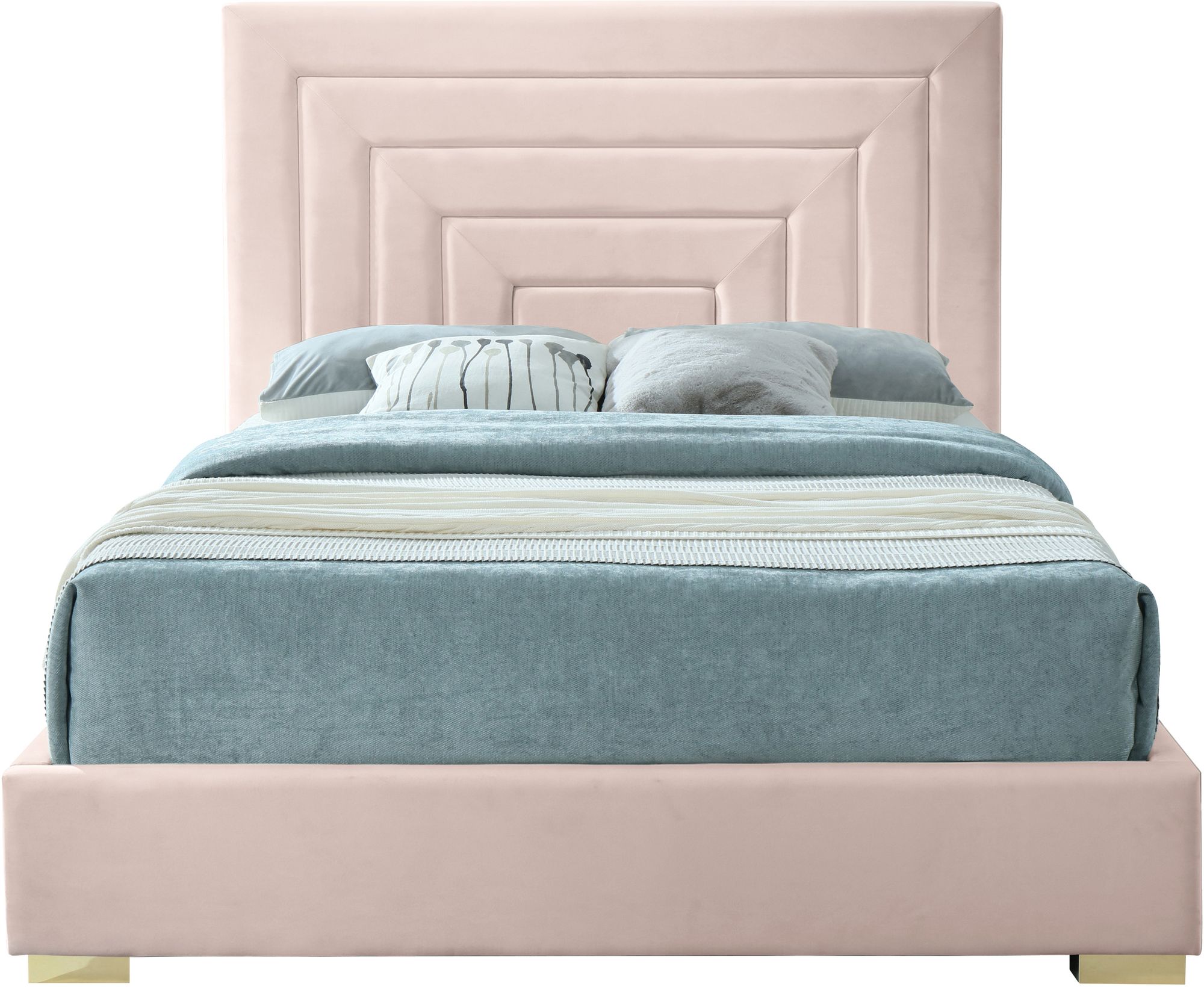 Nora Velvet Queen Size Bed