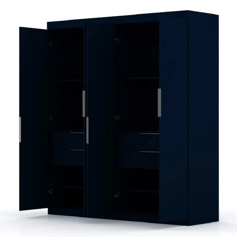 Mulberry 2 Sectional Wardrobe Closet w/4 Drawers, Set of 2 