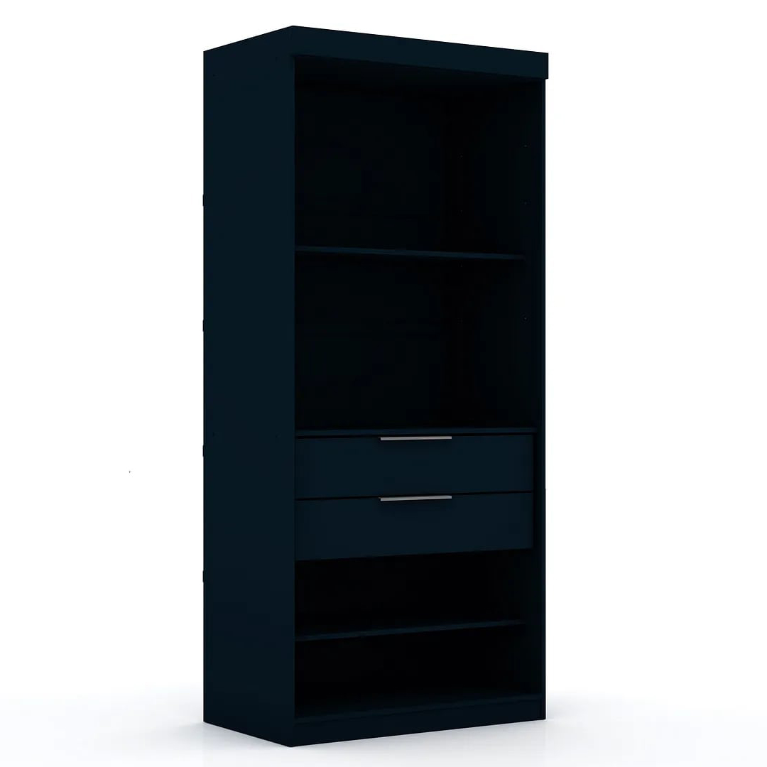 Mulberry 2 Sectional Wardrobe Closet w/4 Drawers, Set of 2 