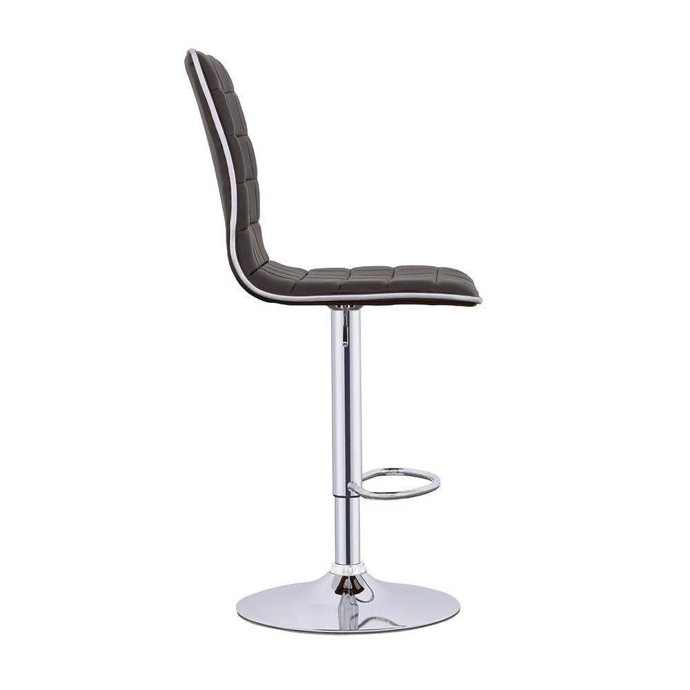 Ashbury Leatherette Adjustable Bar Stool with Chrome Base