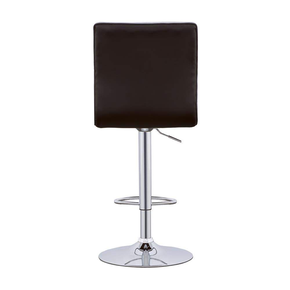 Ashbury Leatherette Adjustable Bar Stool with Chrome Base