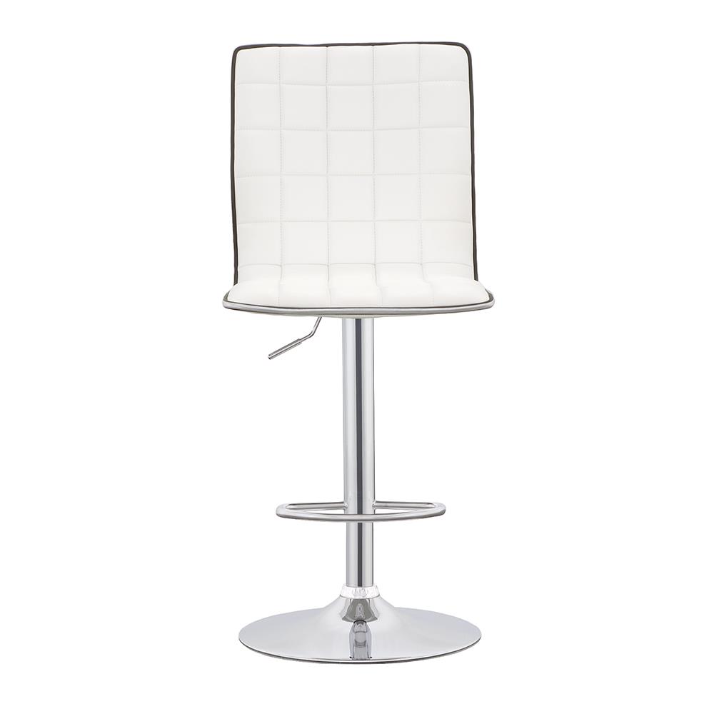Ashbury Leatherette Adjustable Bar Stool with Chrome Base