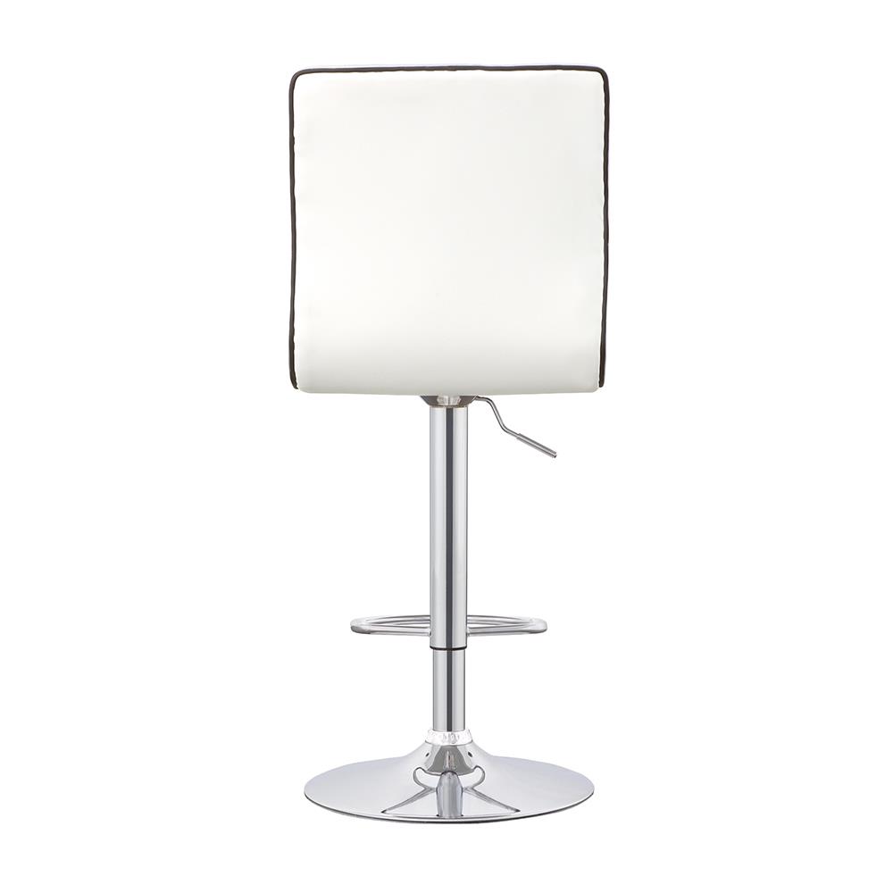 Ashbury Leatherette Adjustable Bar Stool with Chrome Base