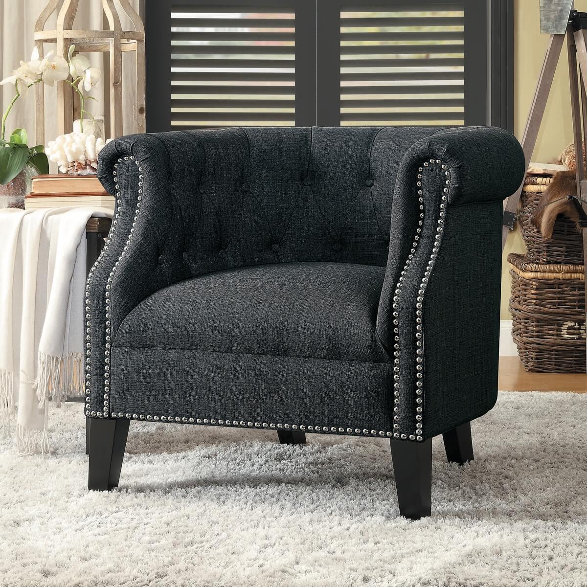 Karlock Fabric Accent Chair by Homelegance