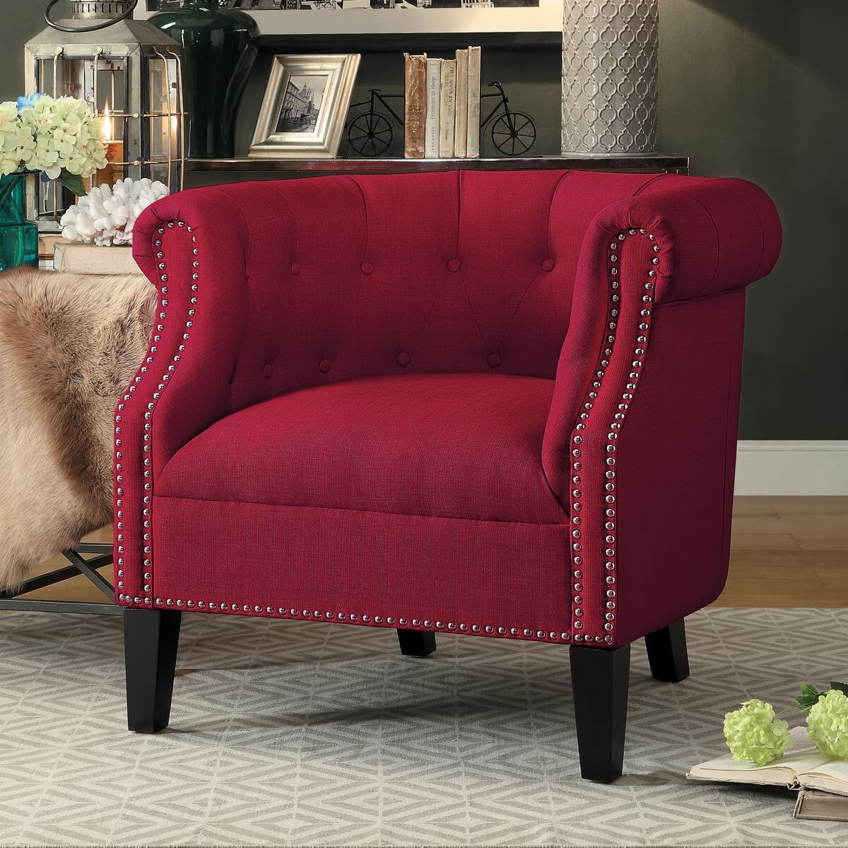 Karlock Fabric Accent Chair by Homelegance
