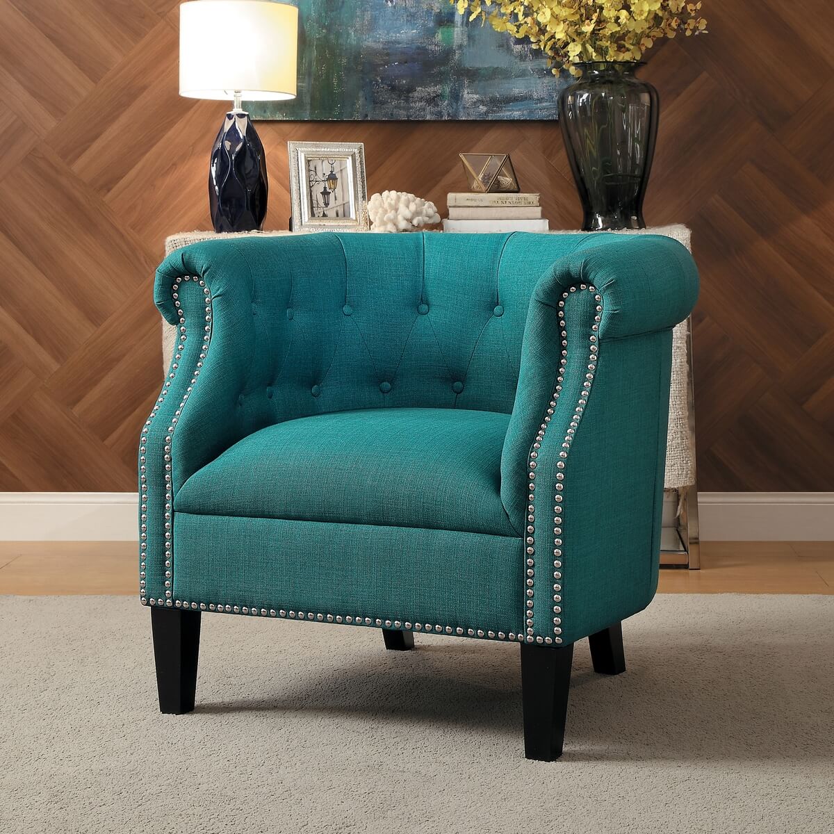 Karlock Fabric Accent Chair by Homelegance