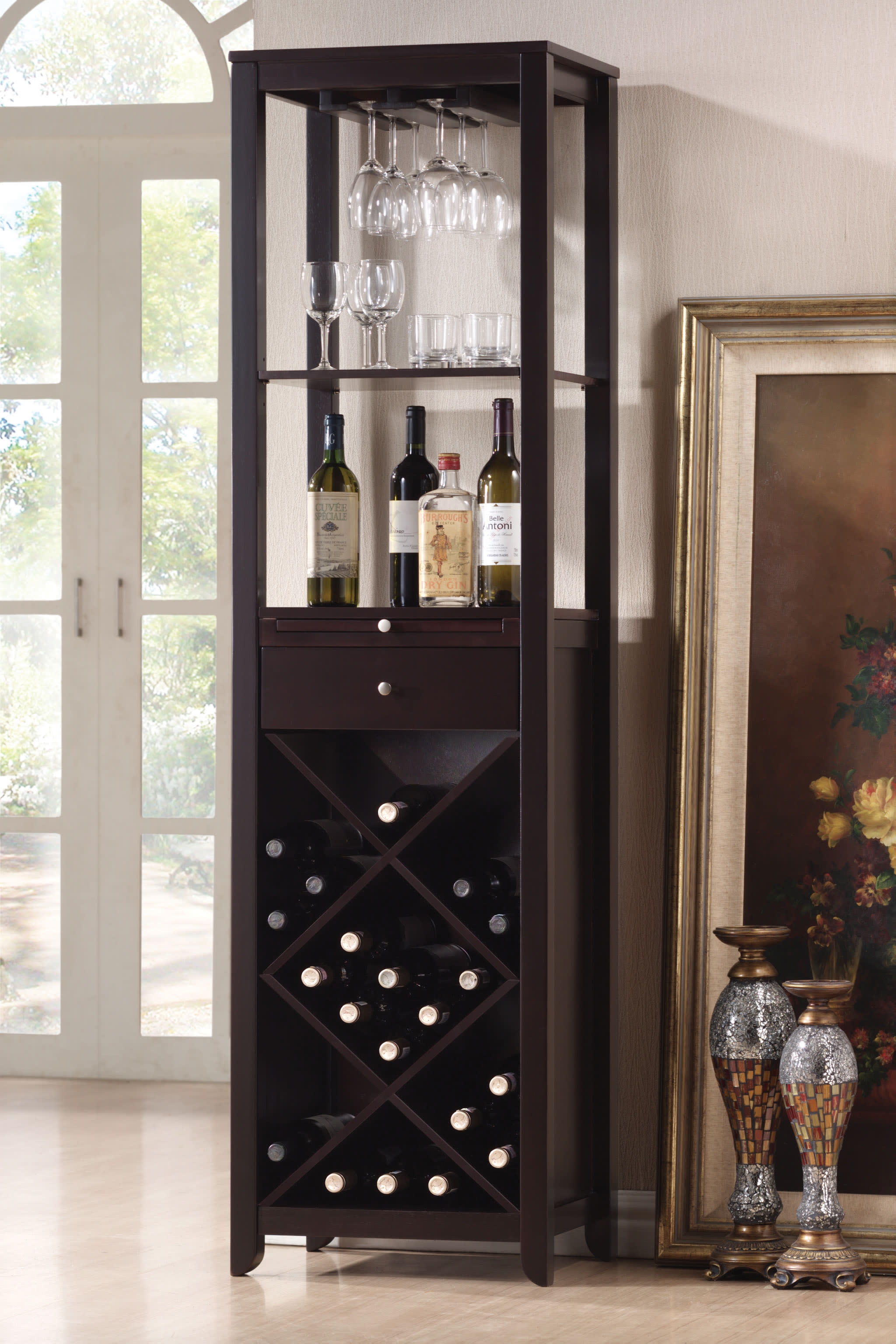 Casey Wood Wine Cabinet