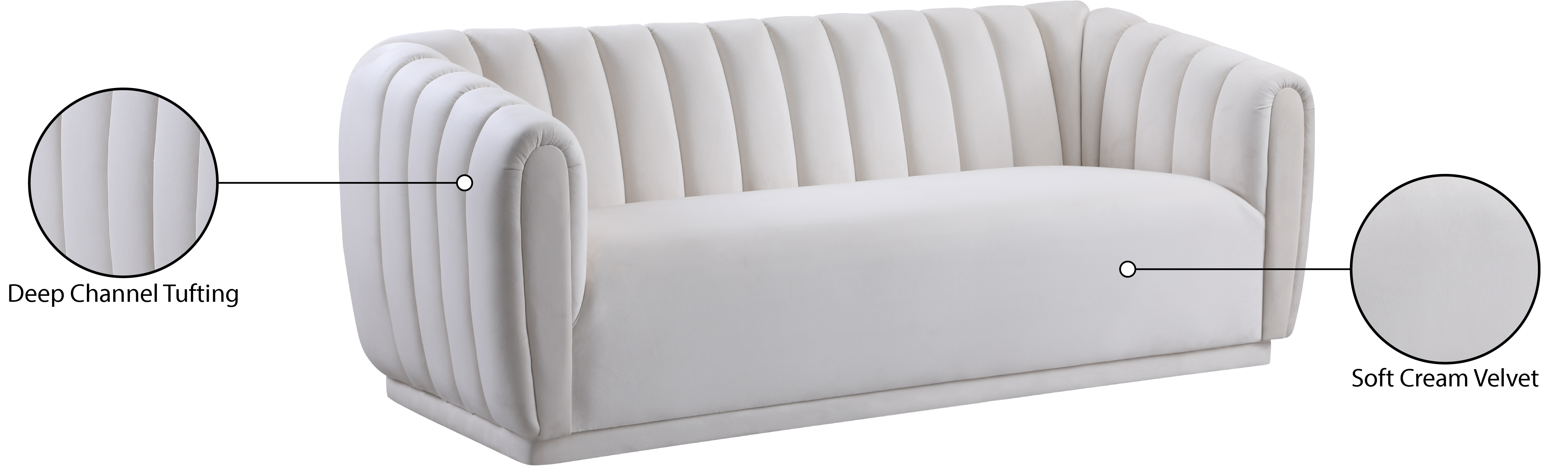 Dixie Velvet Sofa